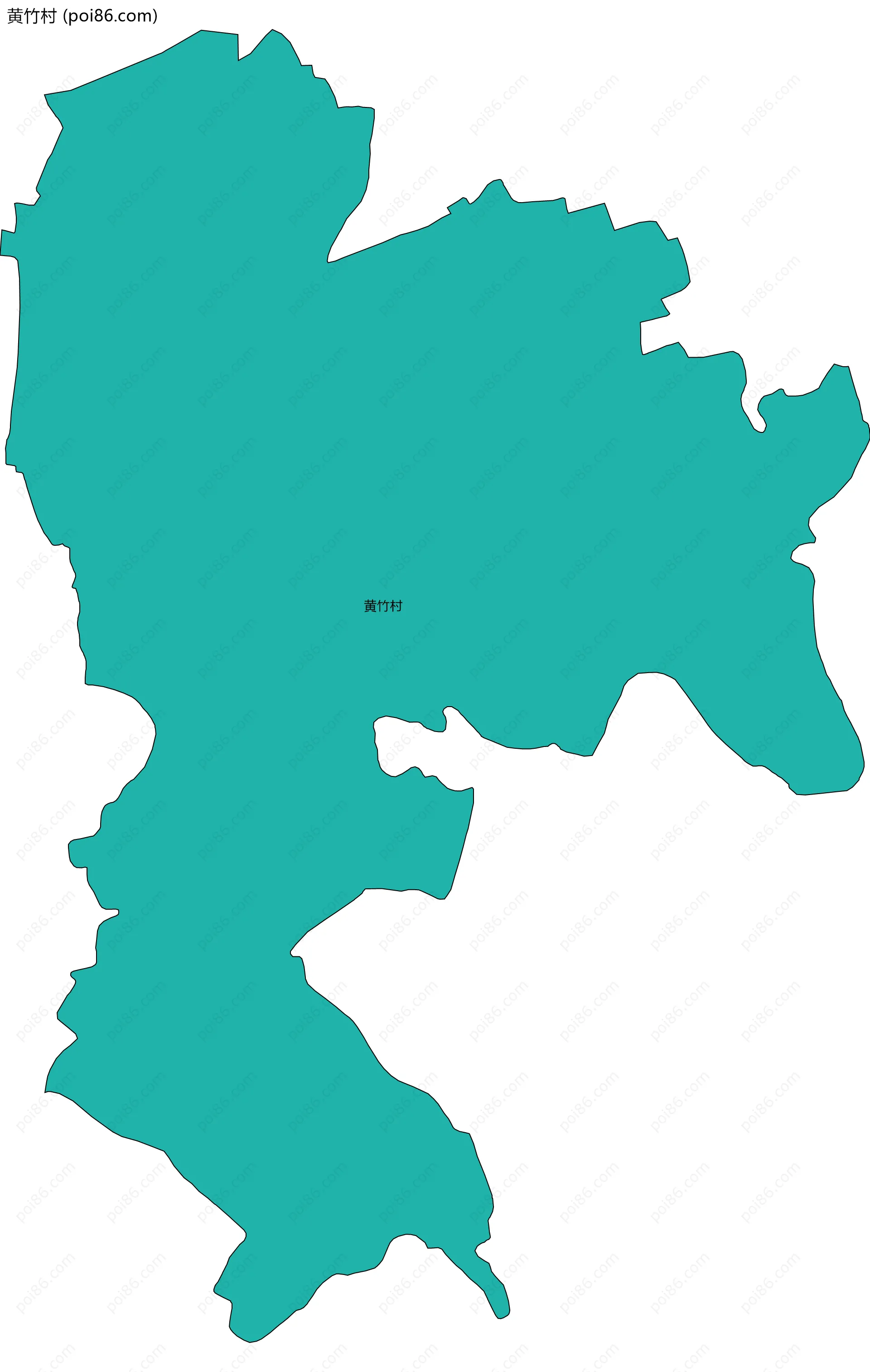 黄竹村边界地图