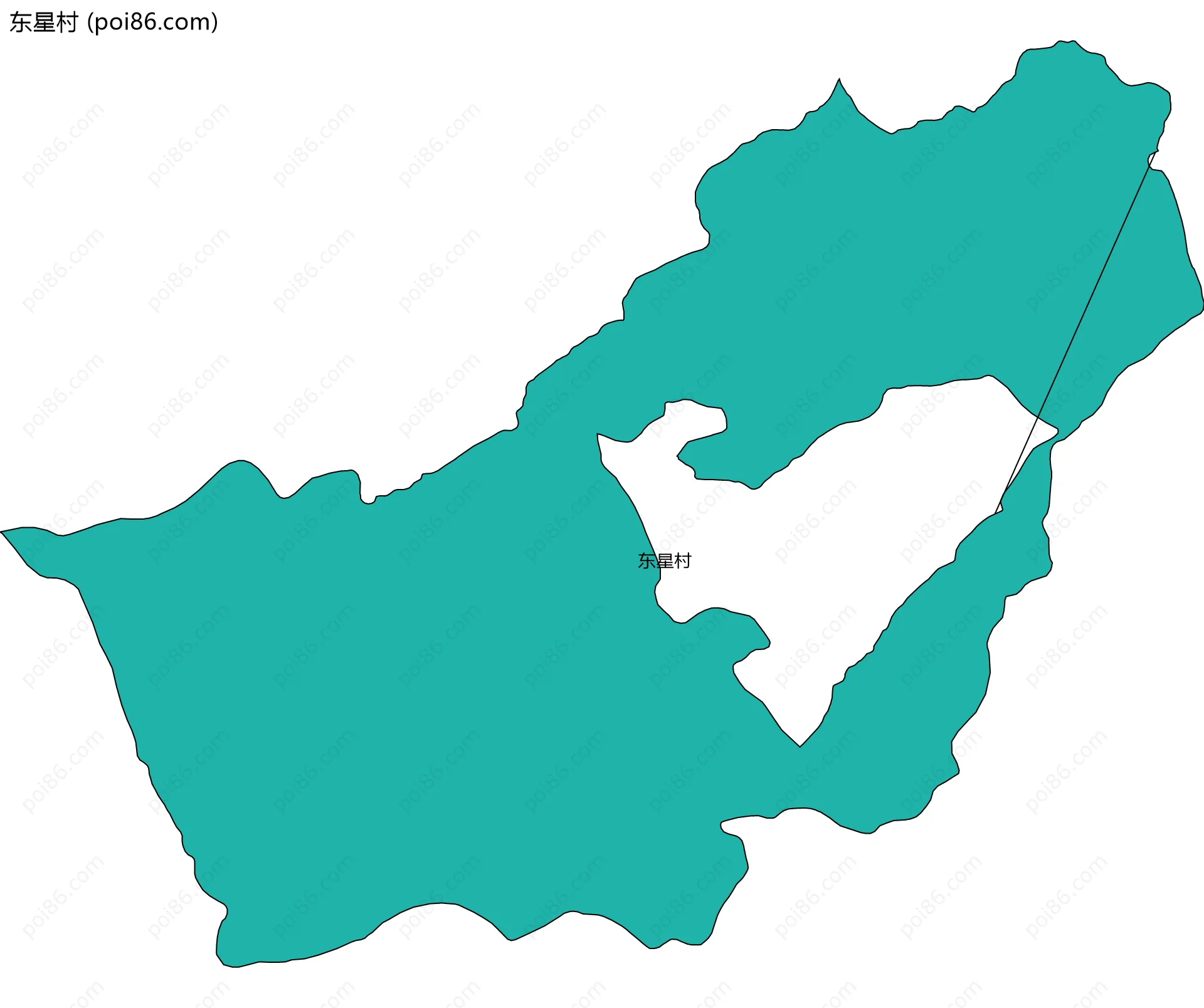 东星村边界地图