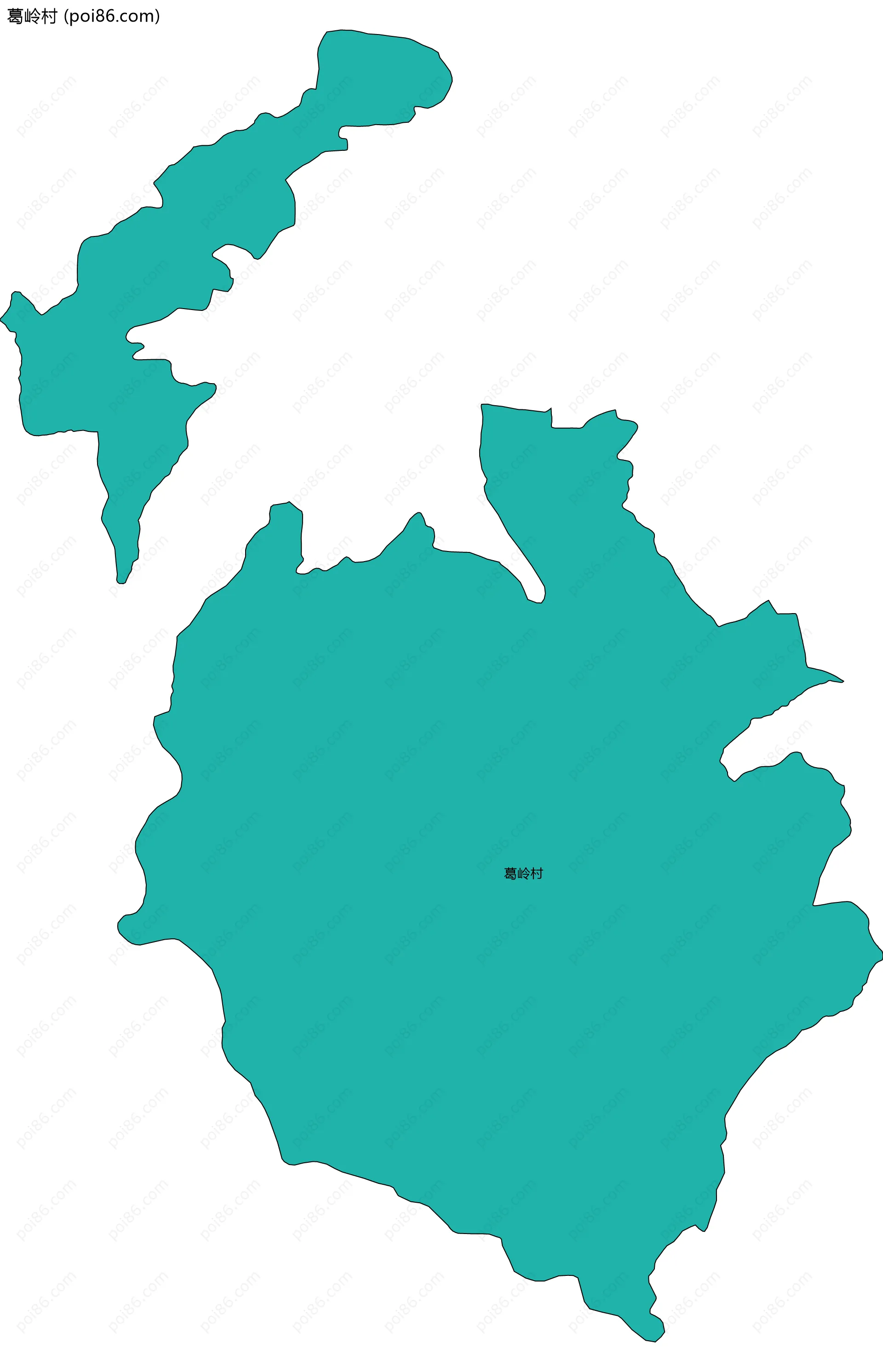 葛岭村边界地图