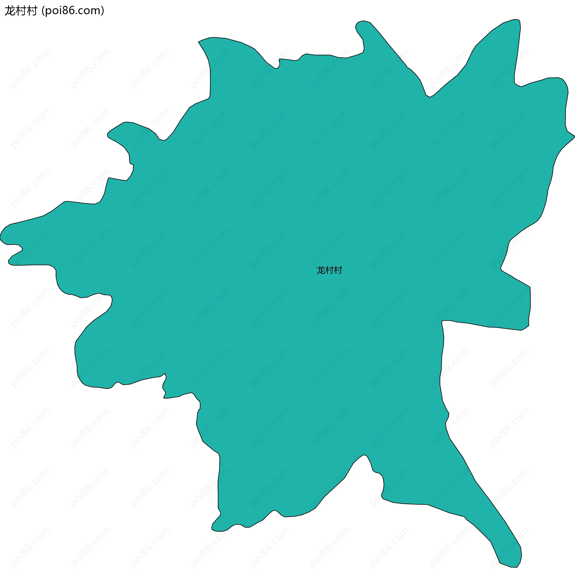 龙村村边界地图