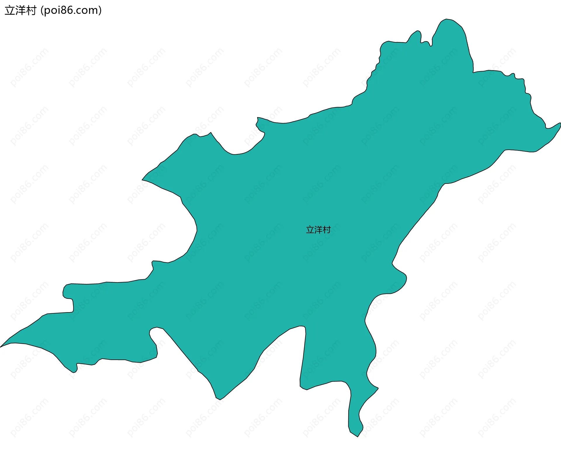 立洋村边界地图