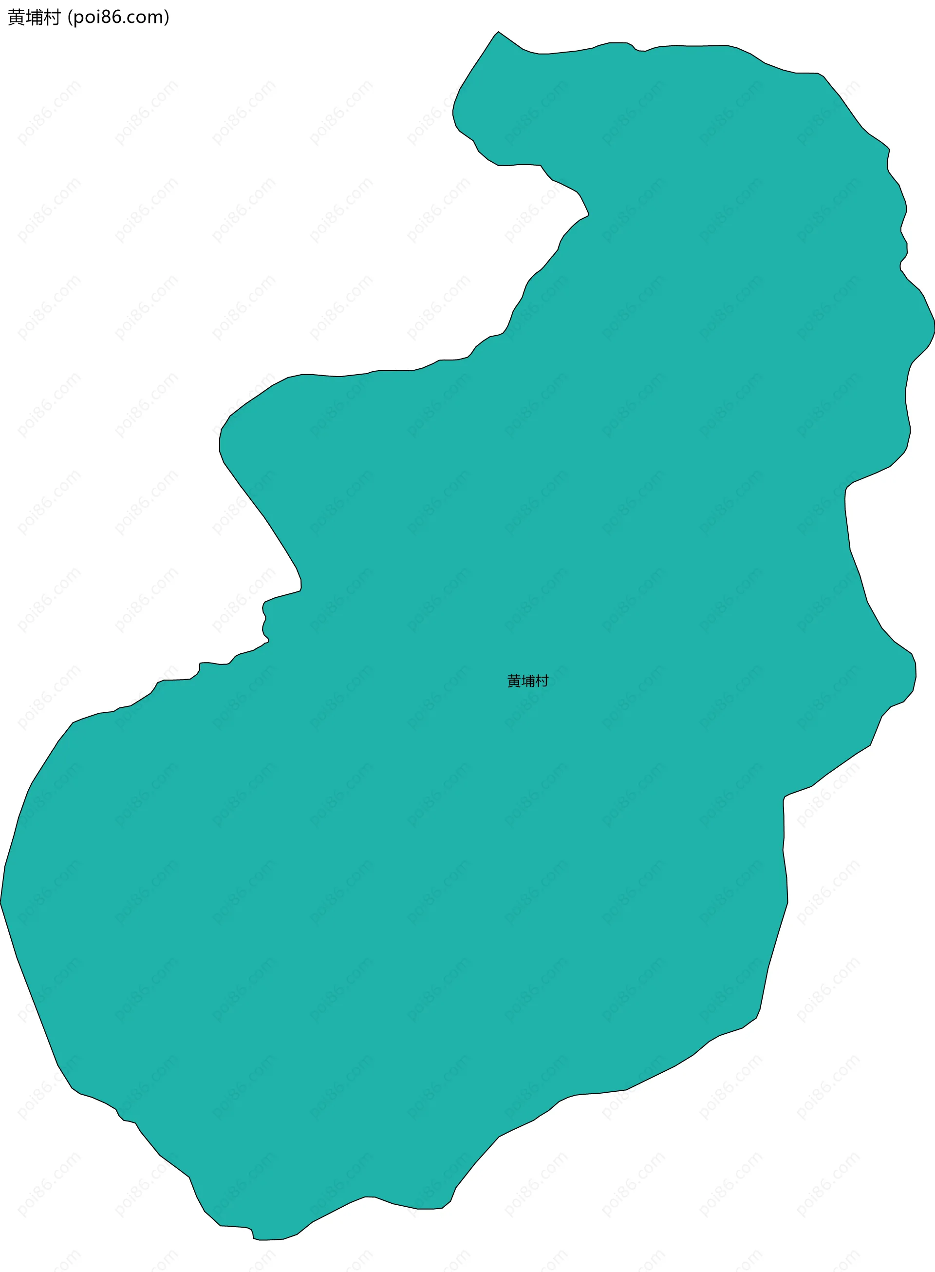 黄埔村边界地图