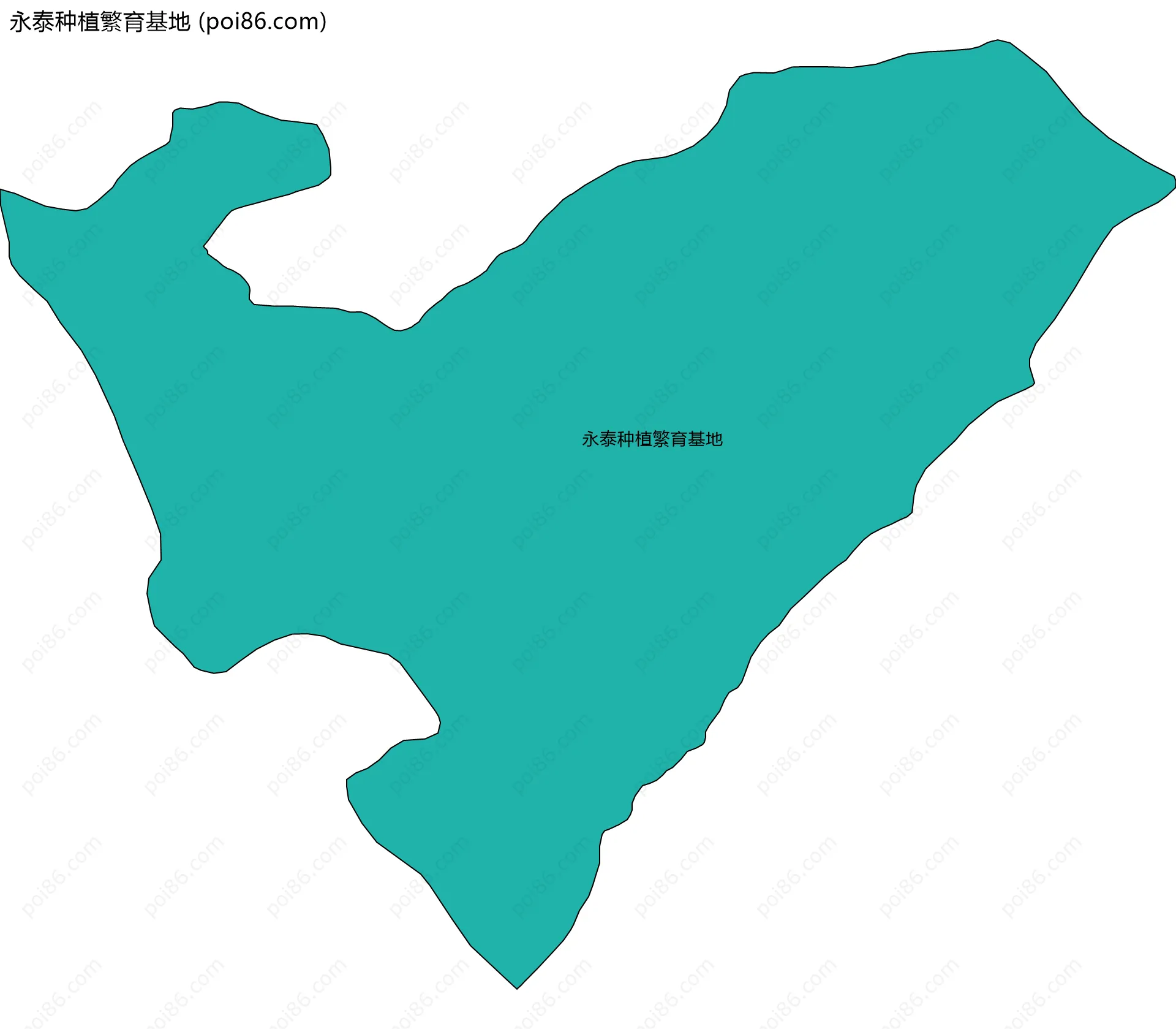 永泰种植繁育基地边界地图