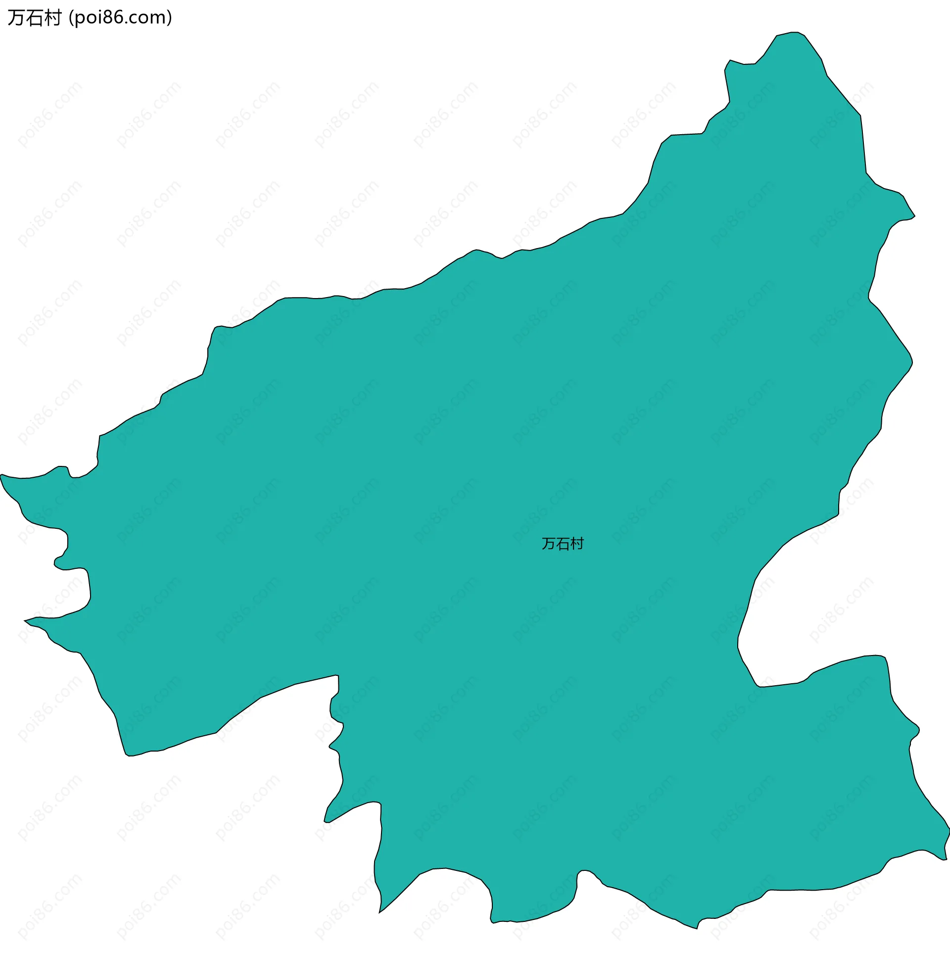 万石村边界地图