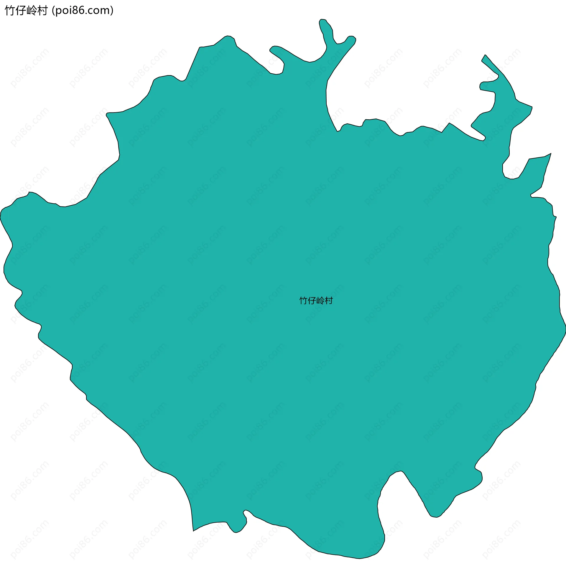 竹仔岭村边界地图