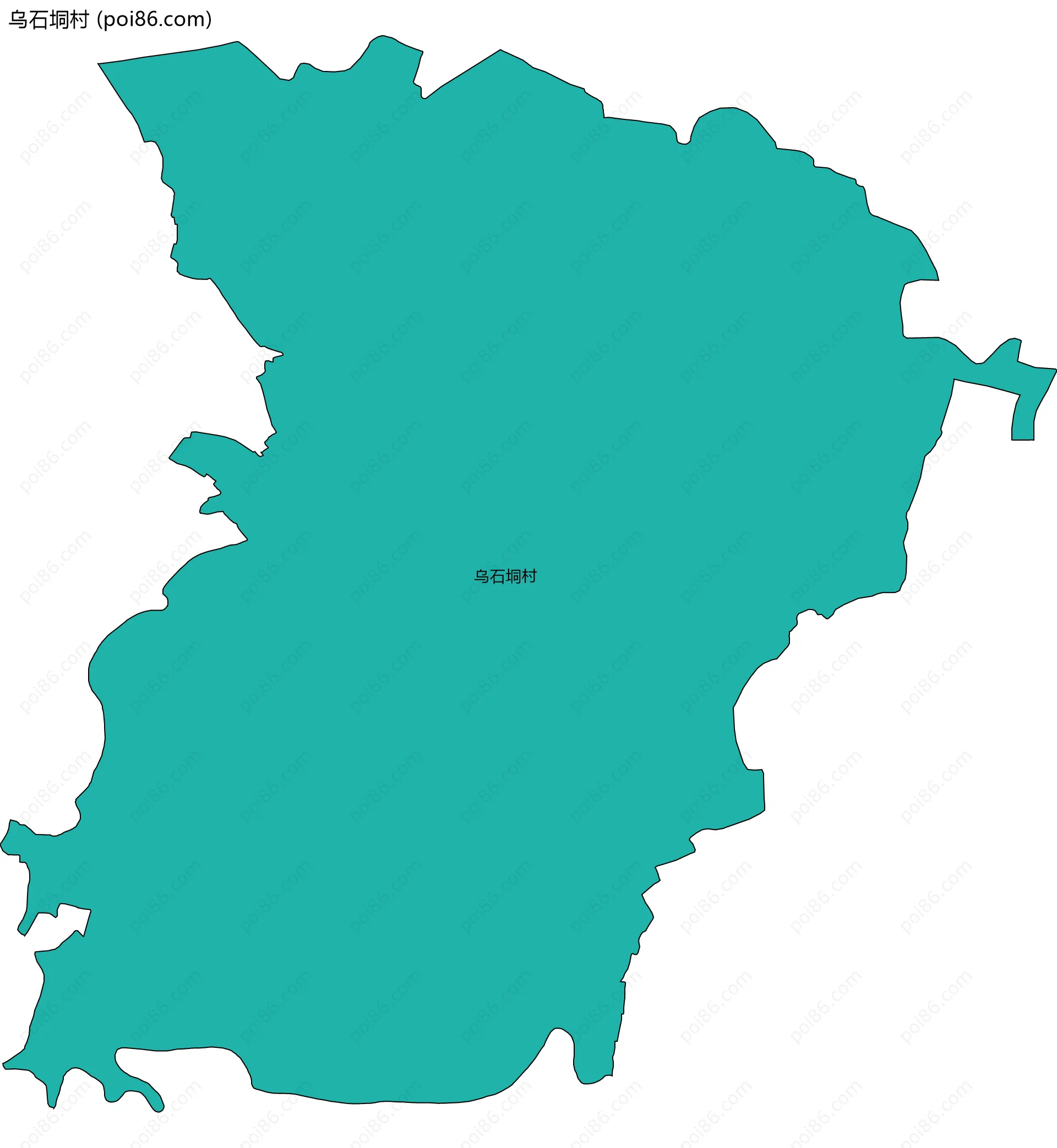 乌石垌村边界地图