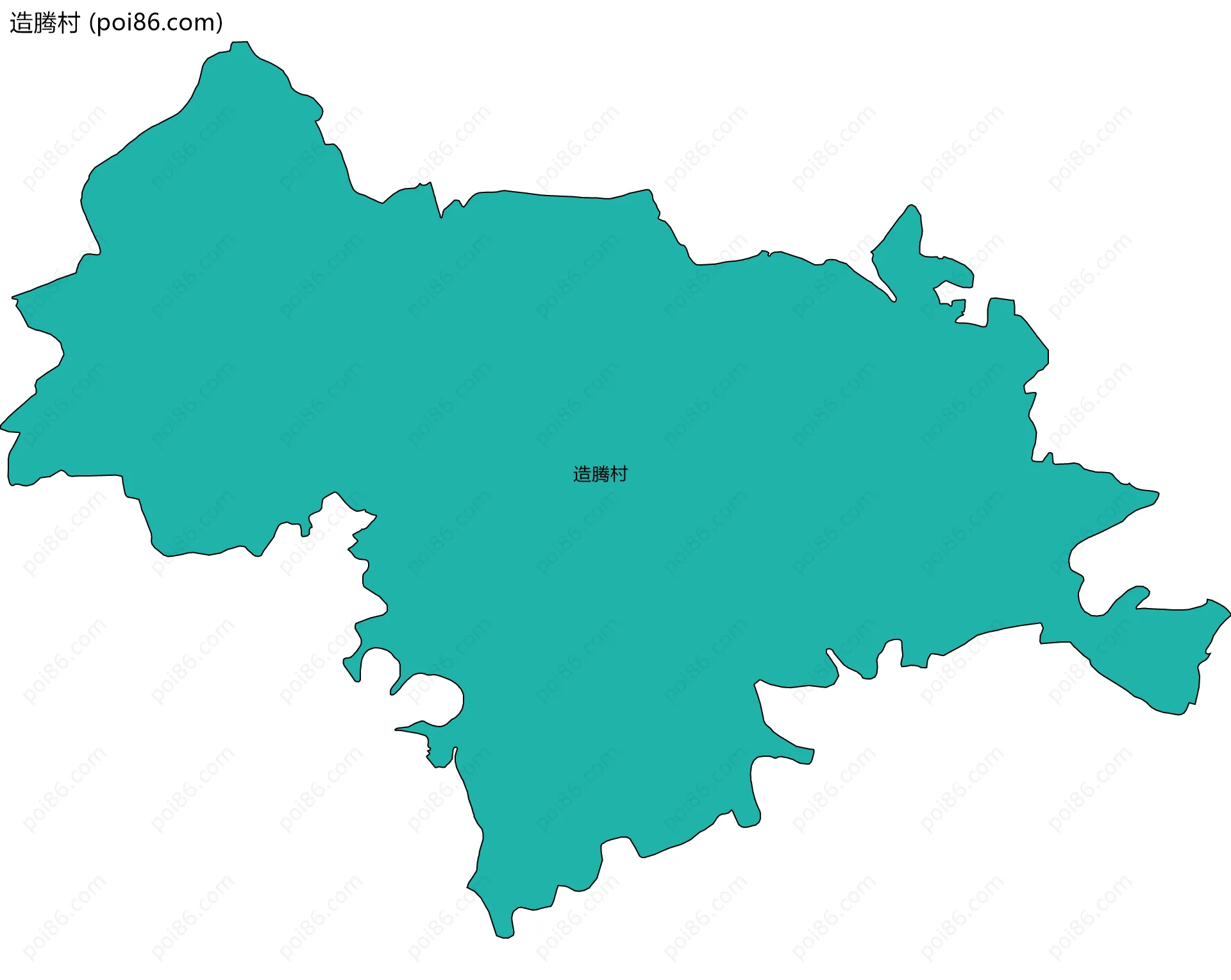 造腾村边界地图