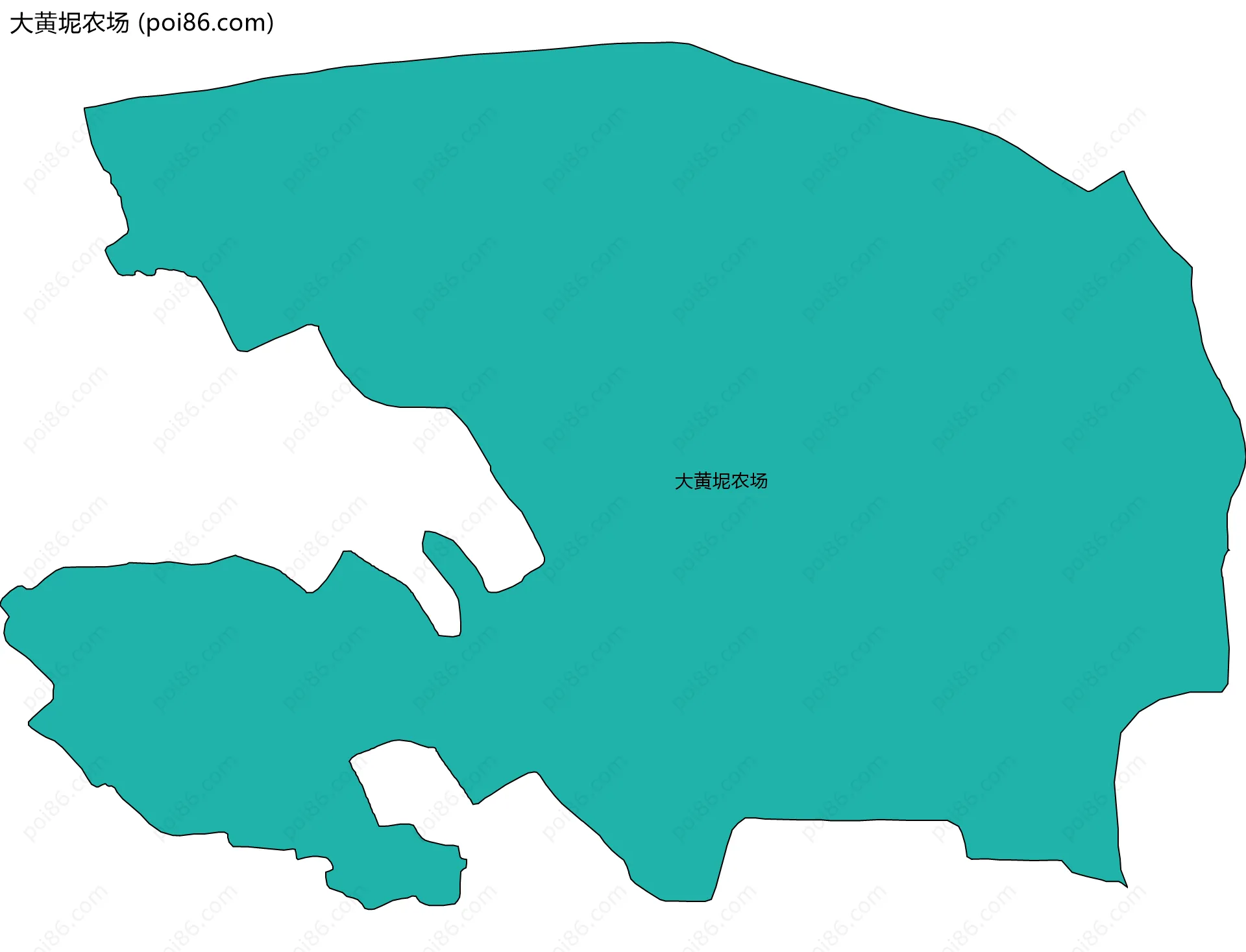 大黄坭农场边界地图