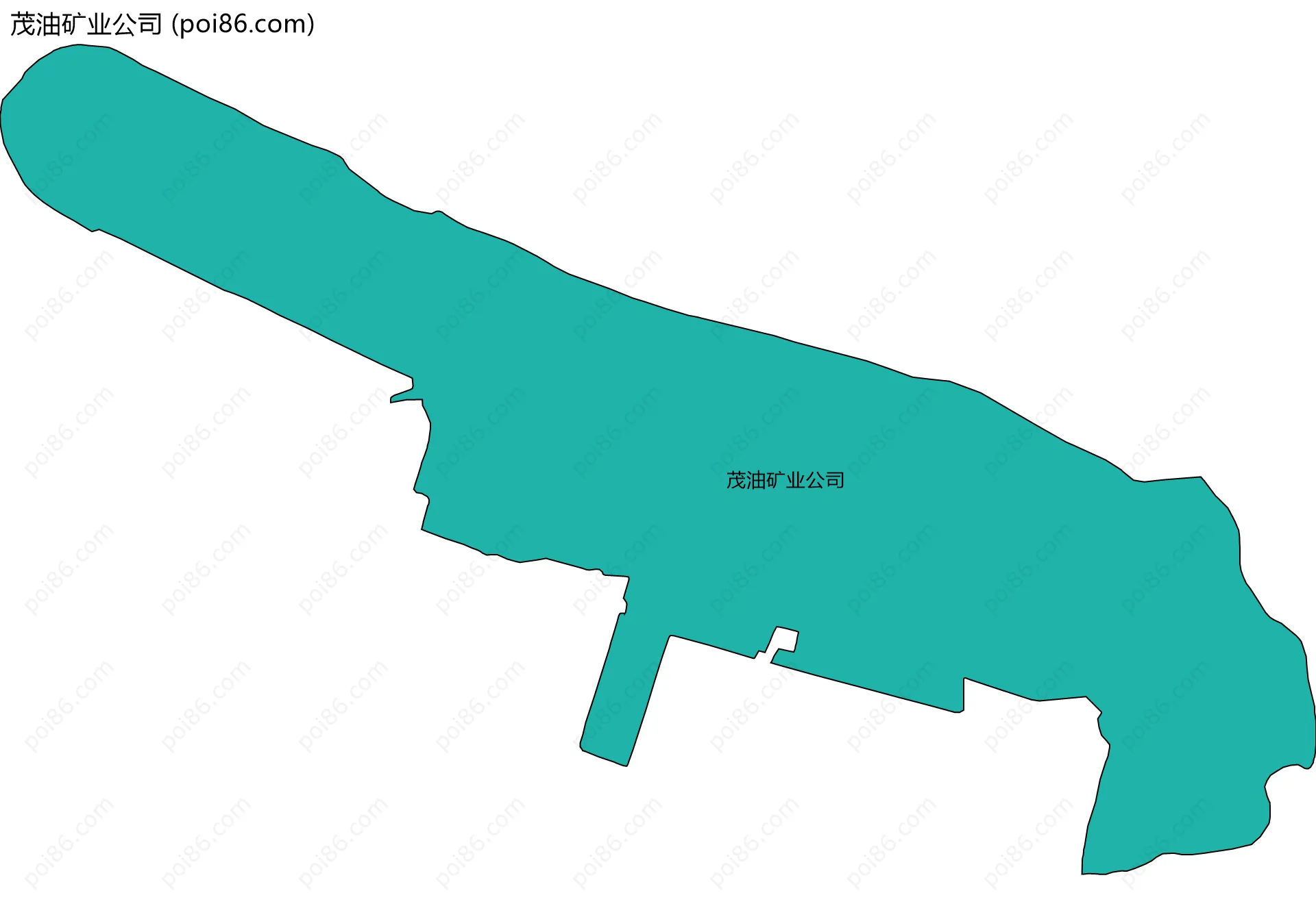 茂油矿业公司边界地图