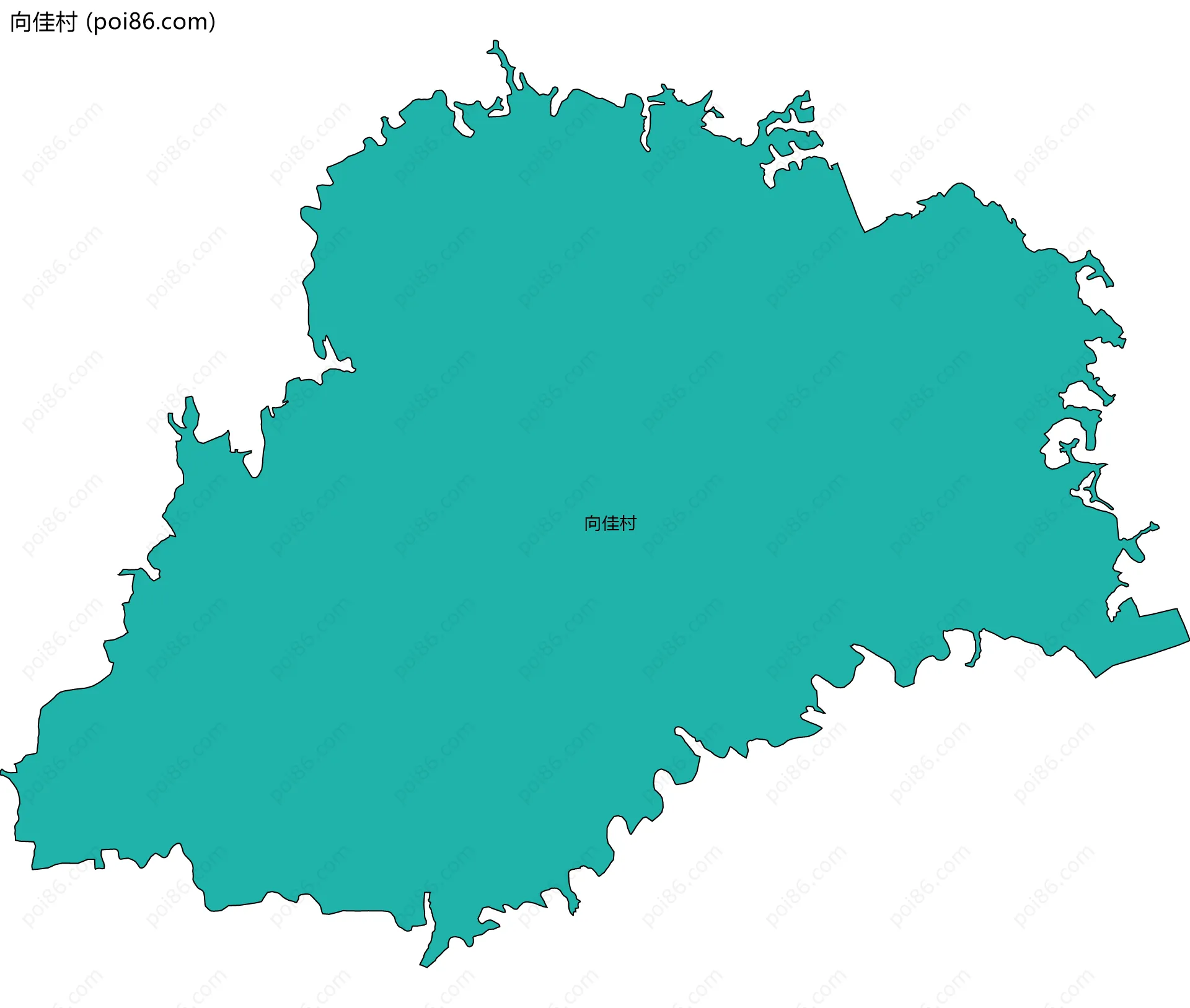 向佳村边界地图
