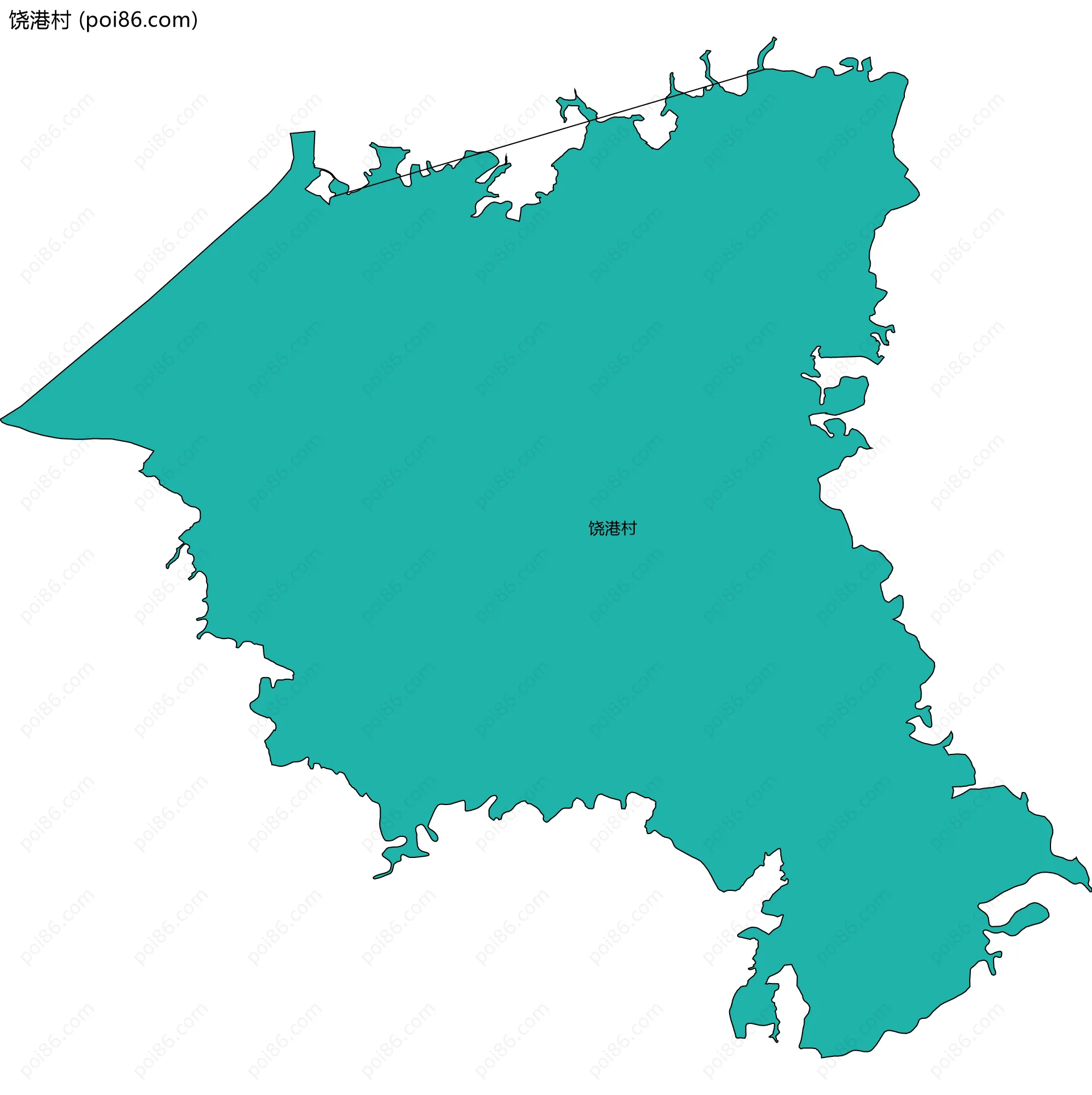 饶港村边界地图