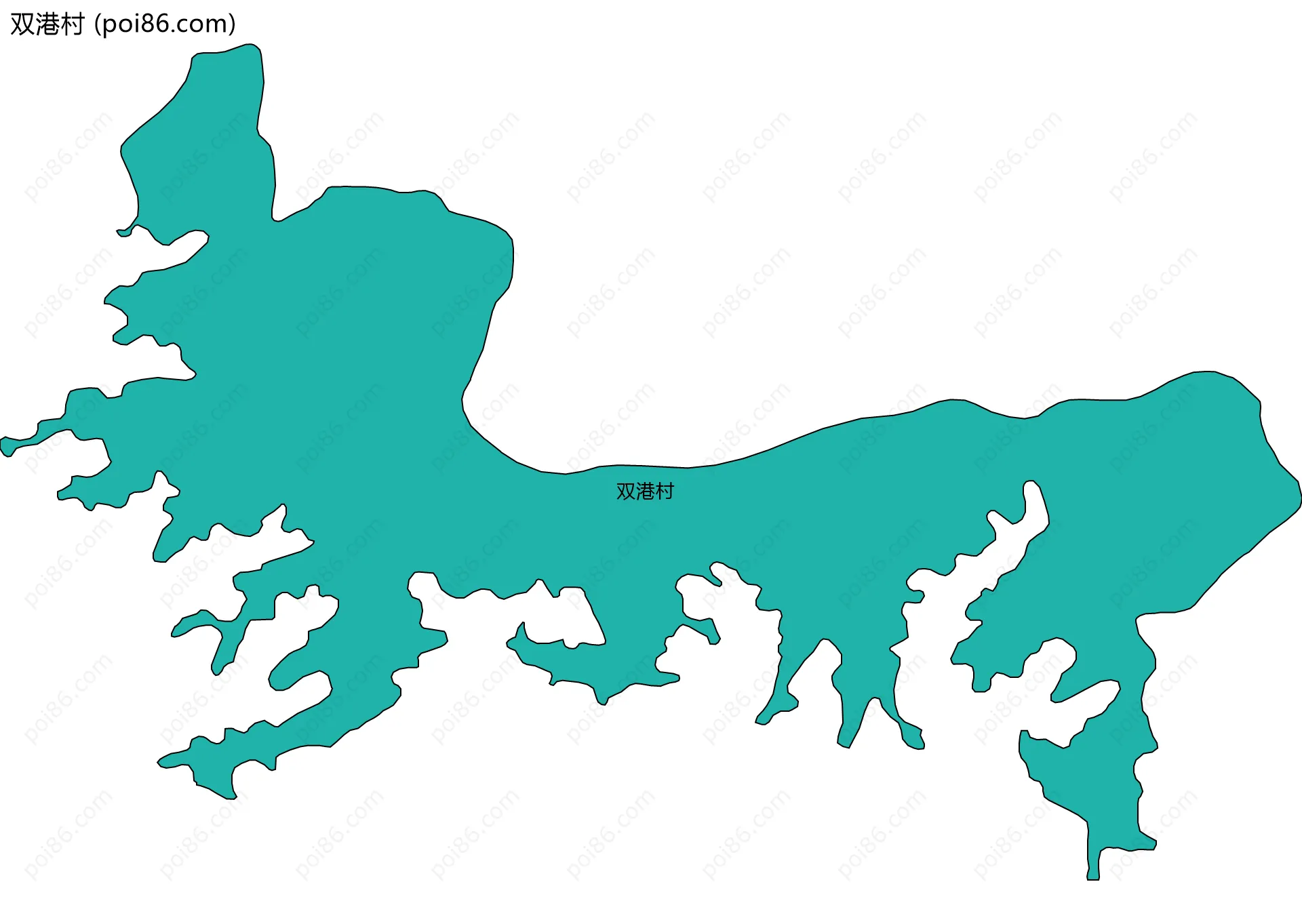 双港村边界地图