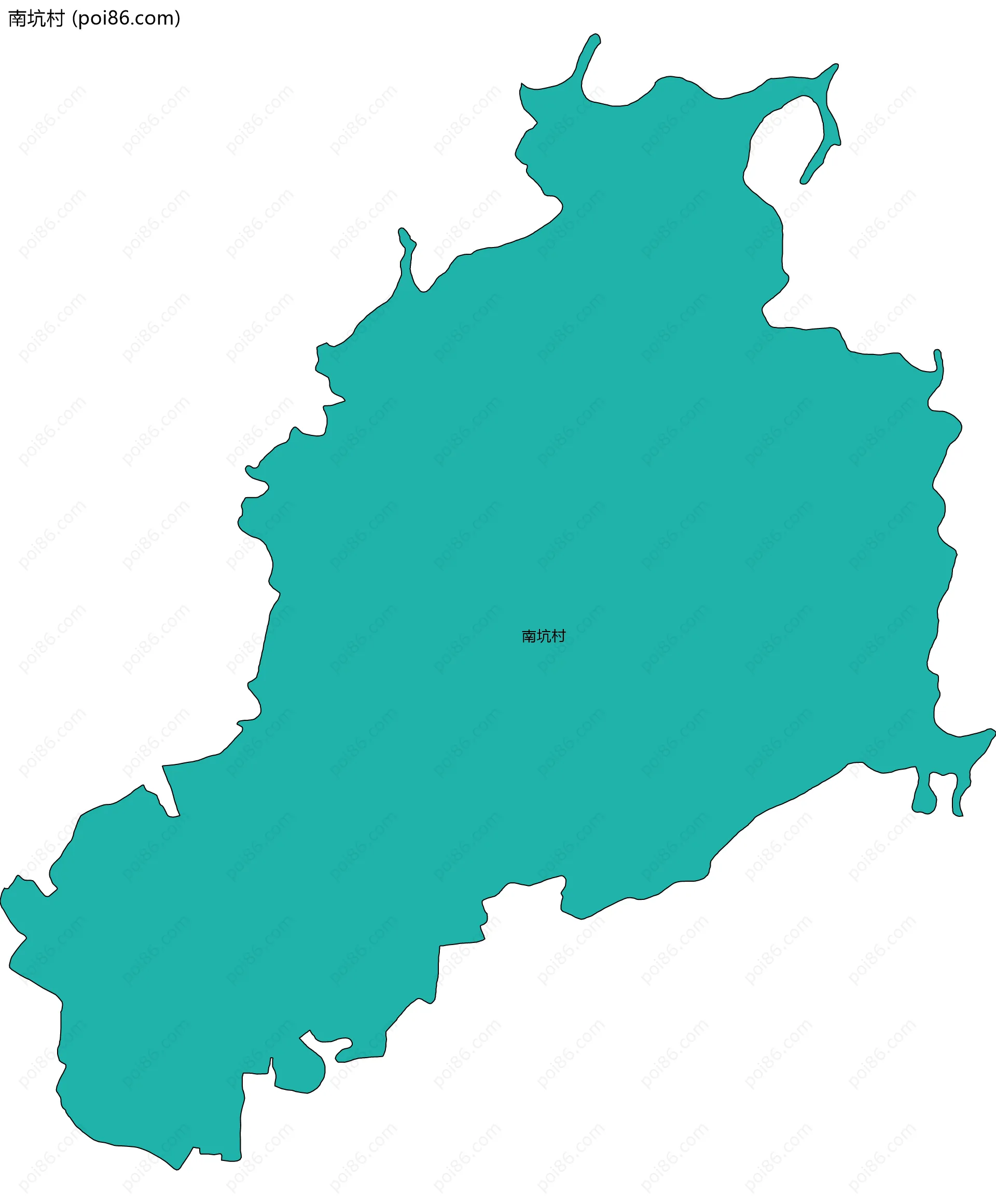 南坑村边界地图