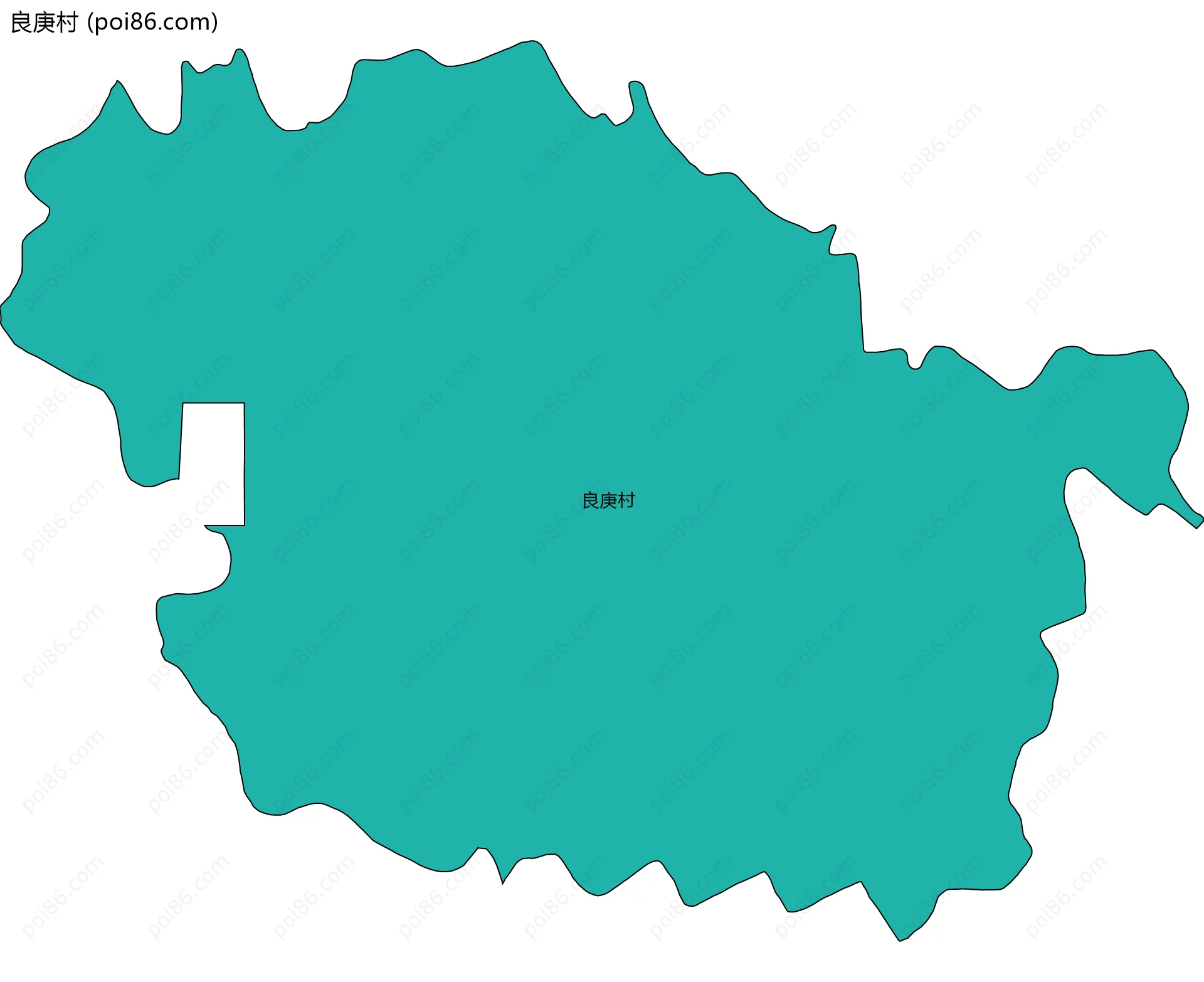 良庚村边界地图