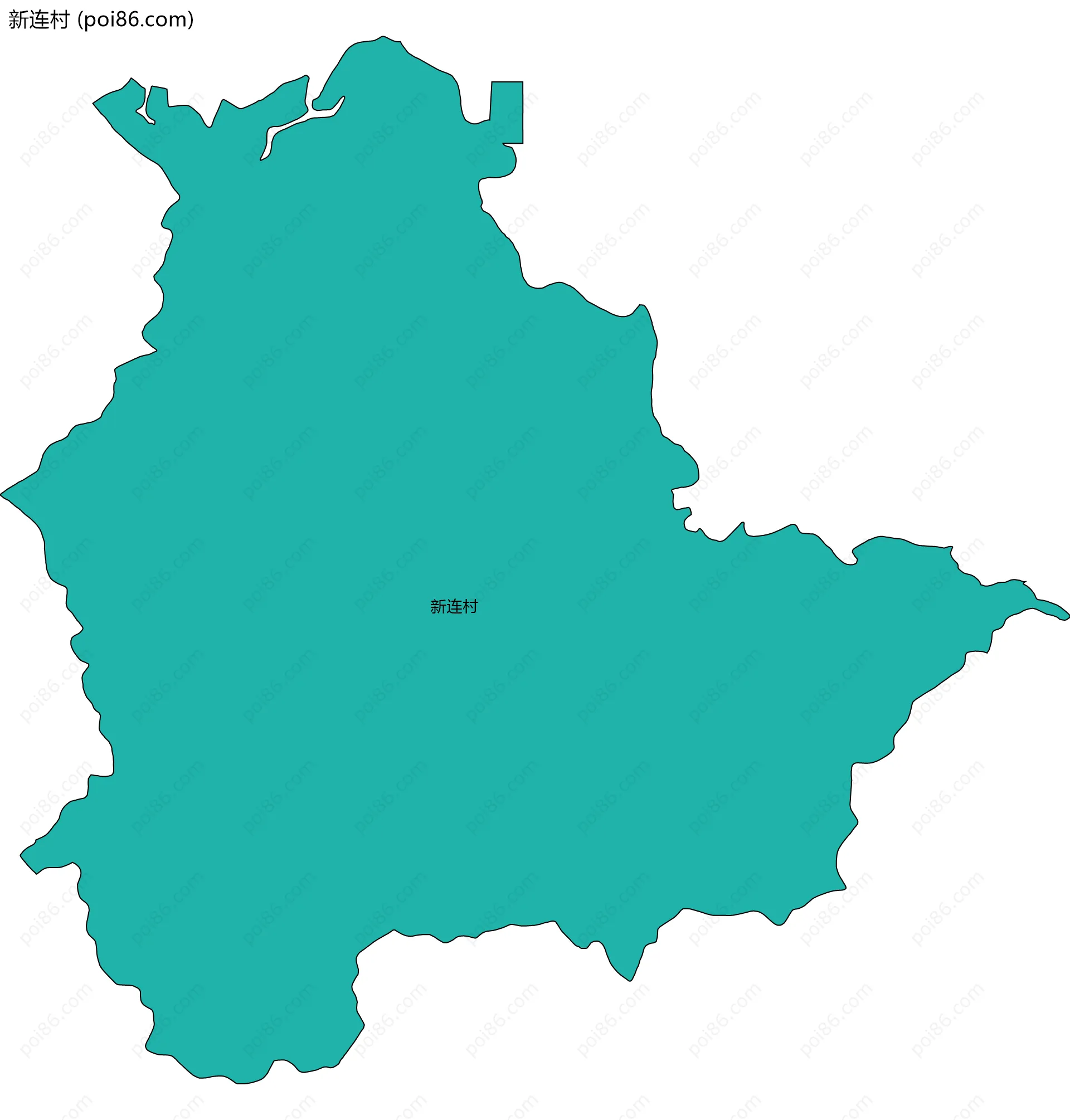新连村边界地图