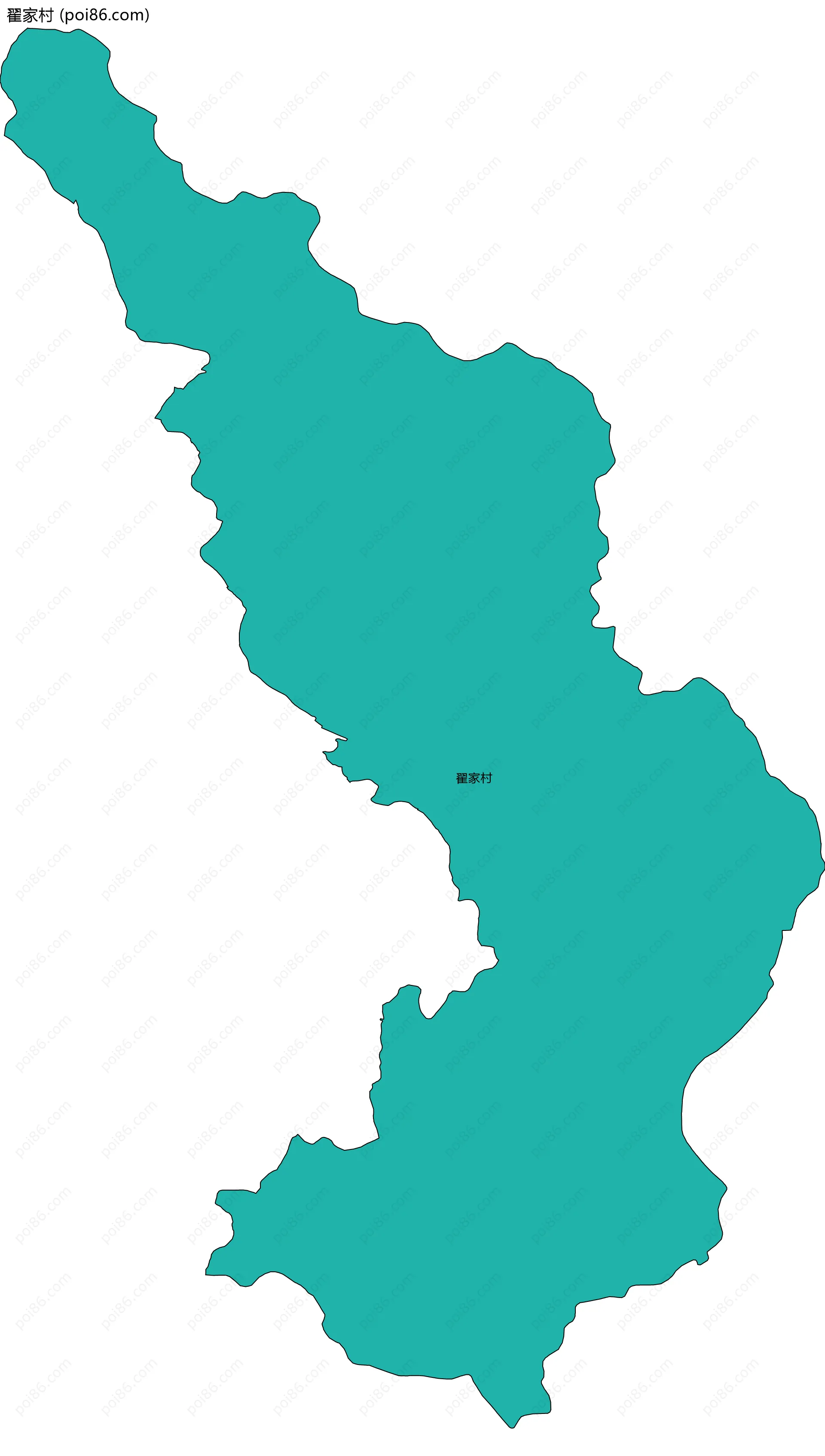 翟家村边界地图