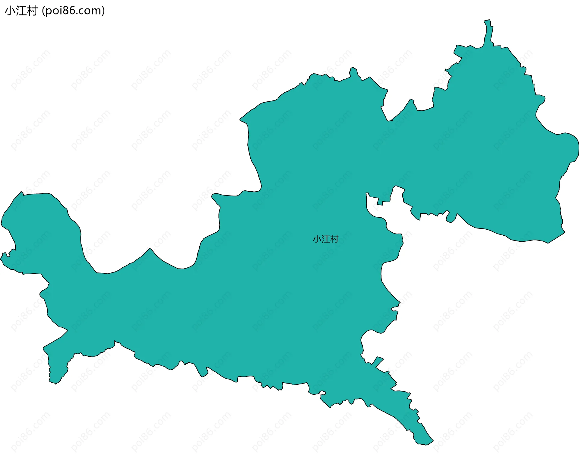 小江村边界地图