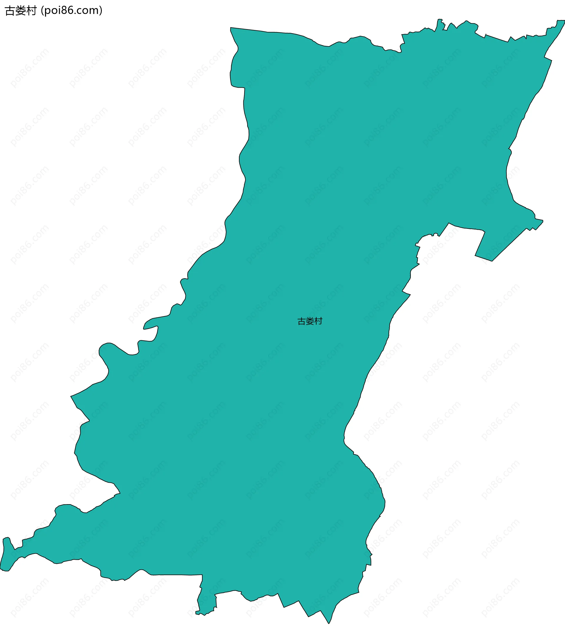古娄村边界地图