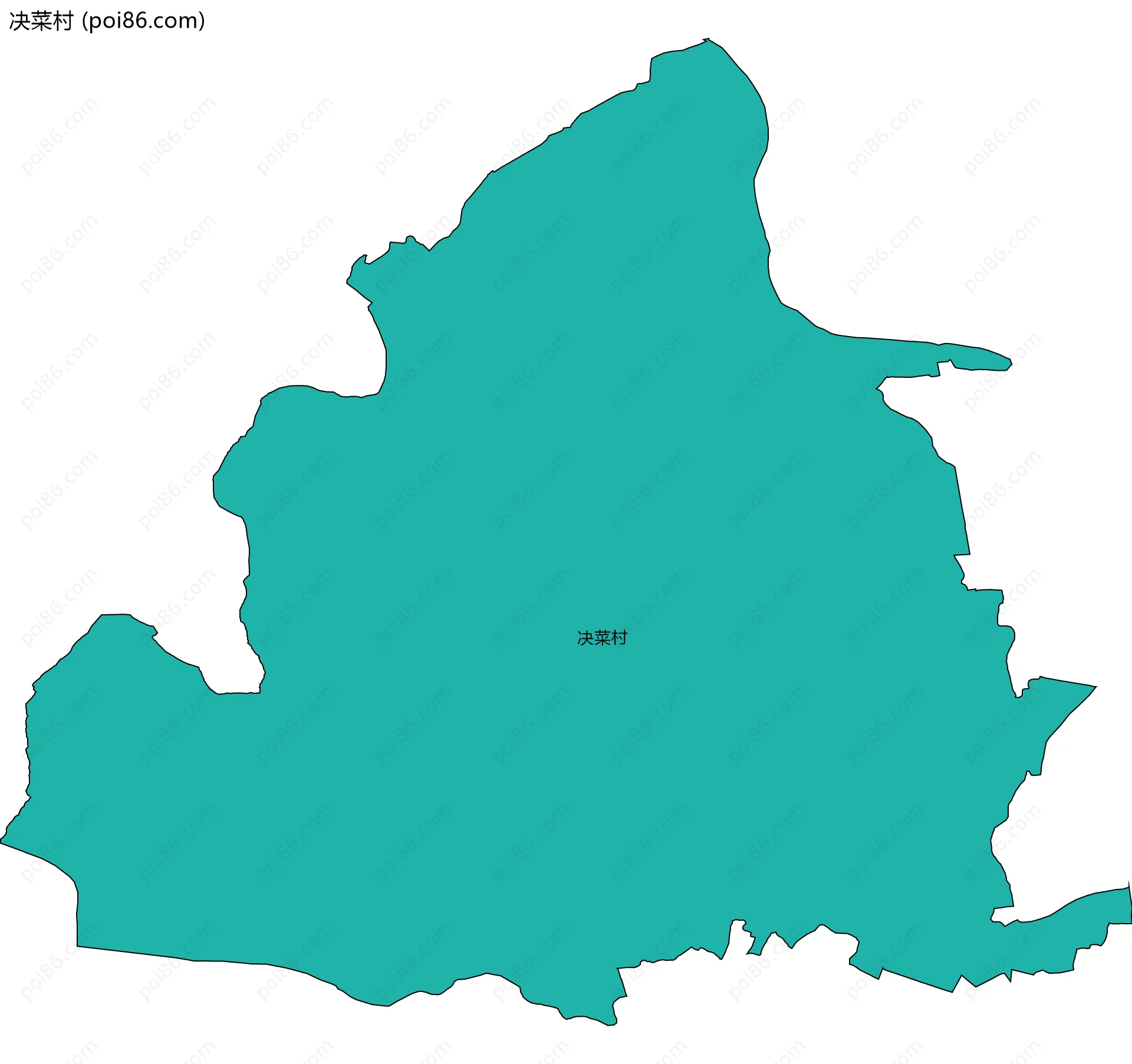 决菜村边界地图