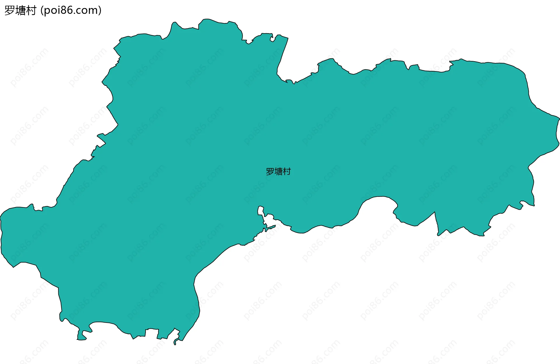 罗塘村边界地图