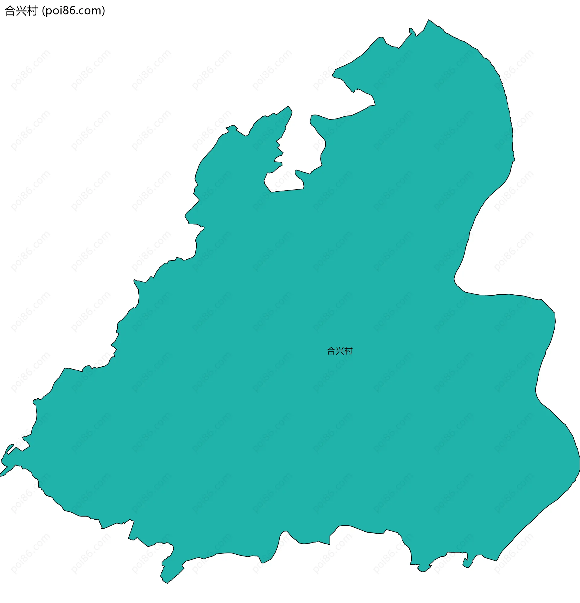 合兴村边界地图