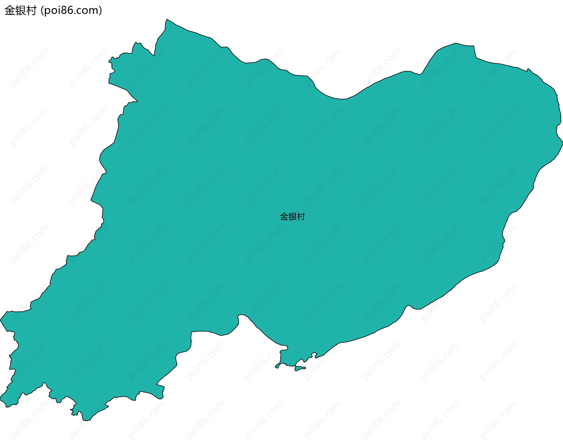金银村边界地图