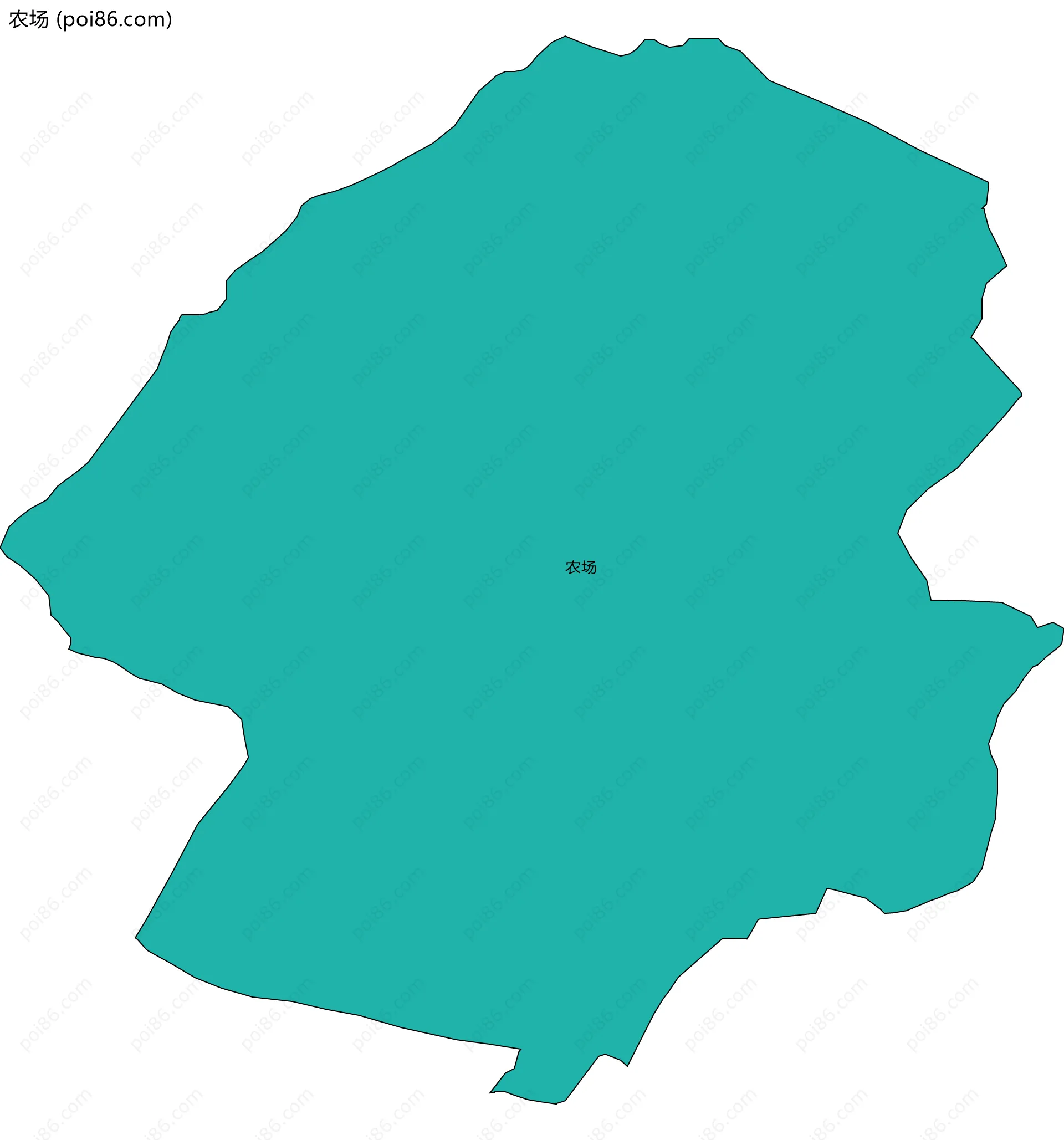 农场边界地图