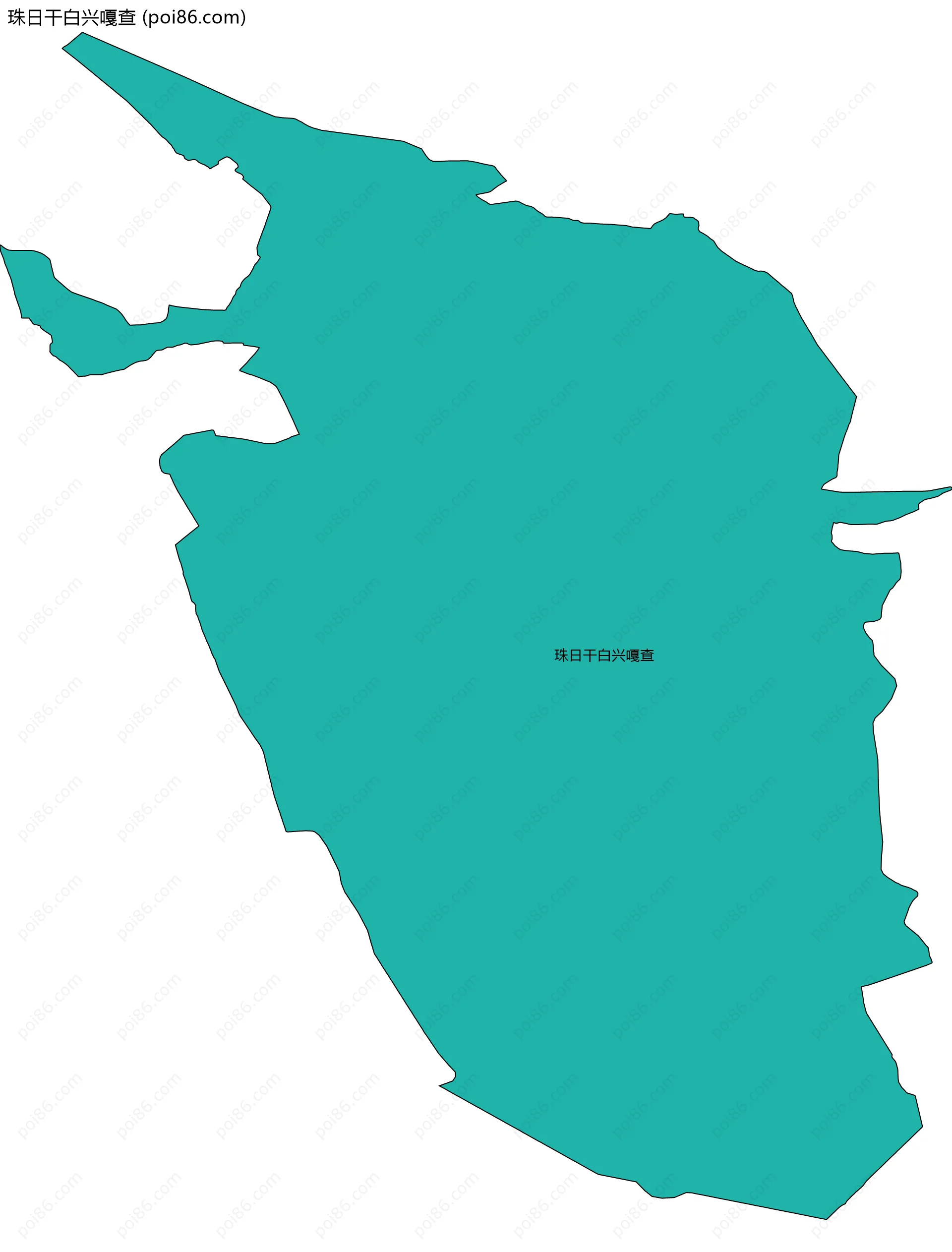 珠日干白兴嘎查边界地图