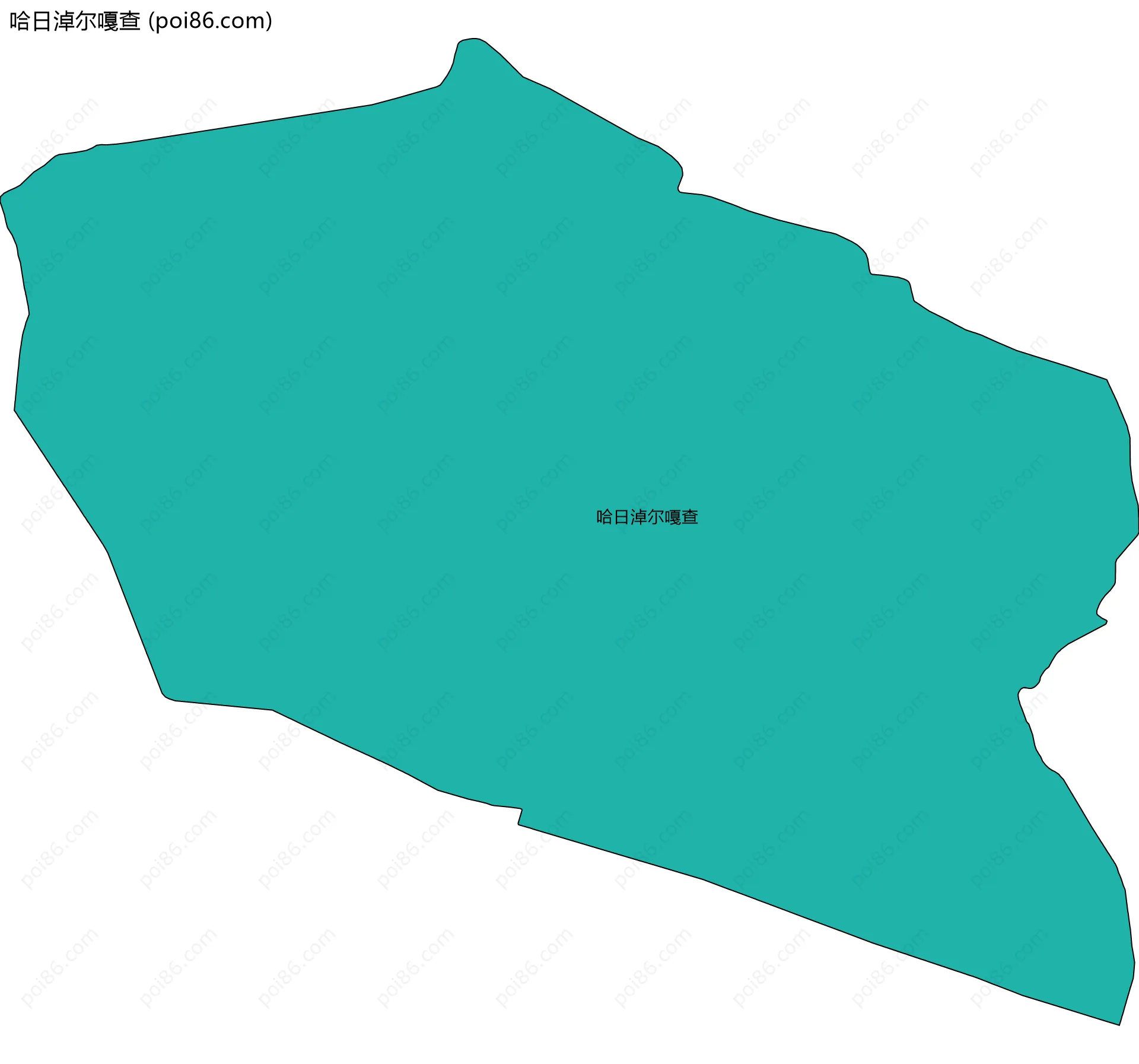 哈日淖尔嘎查边界地图