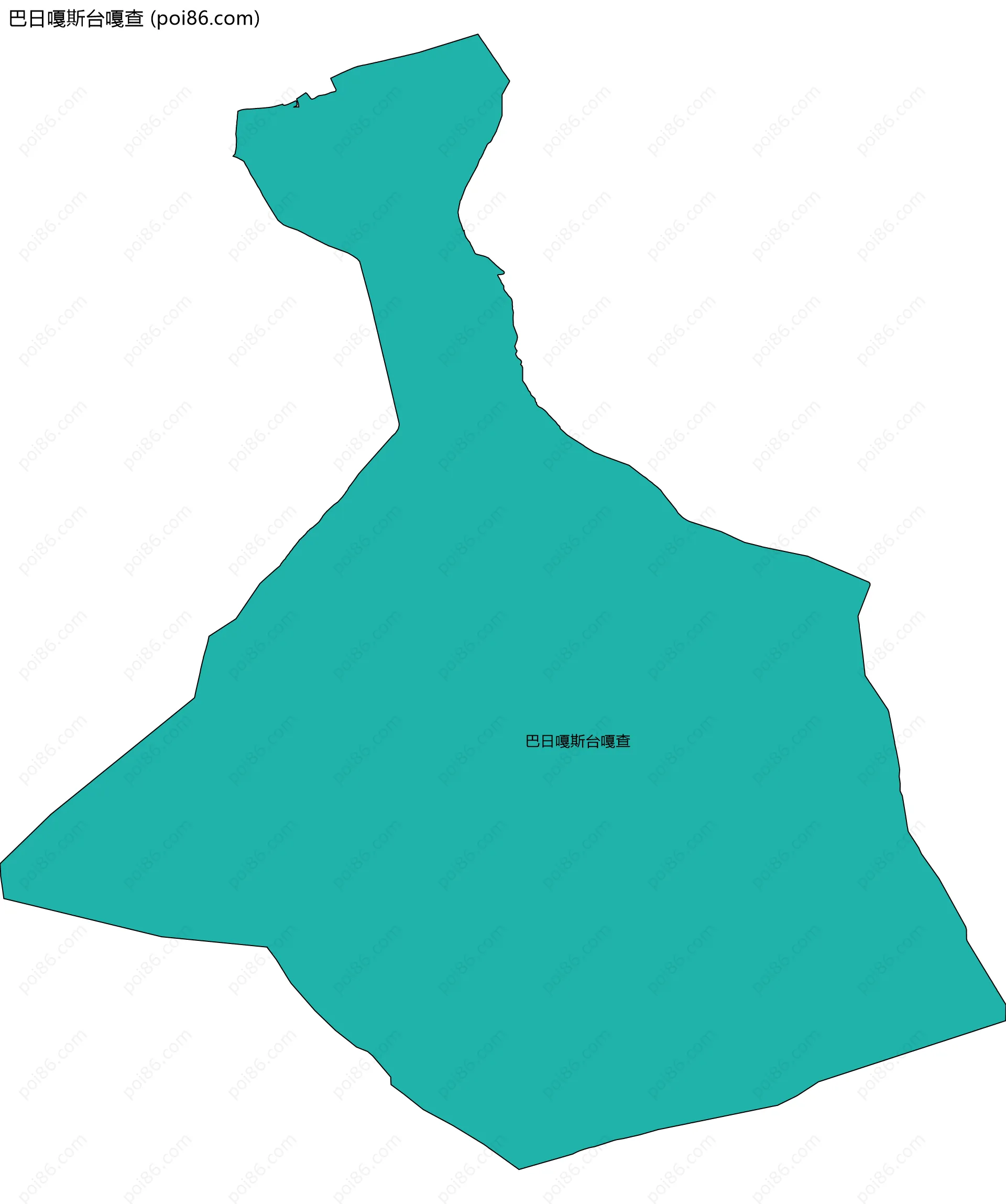 巴日嘎斯台嘎查边界地图