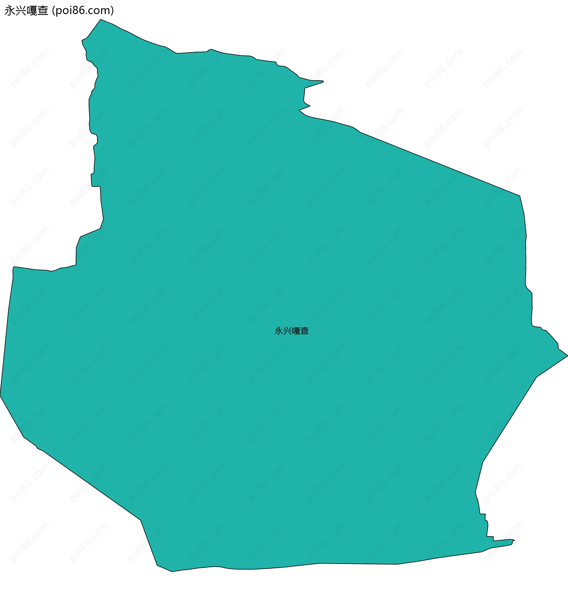 永兴嘎查边界地图