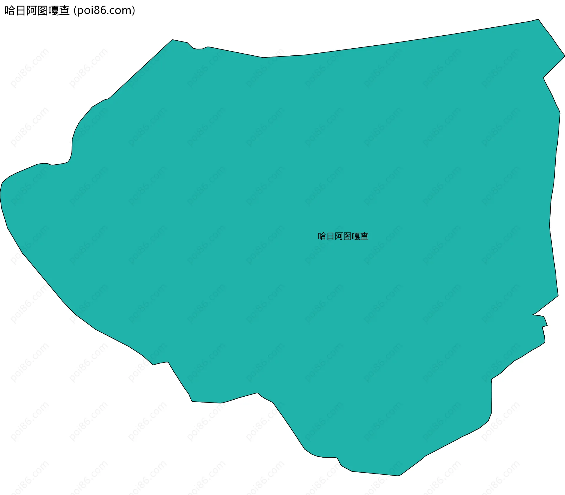 哈日阿图嘎查边界地图