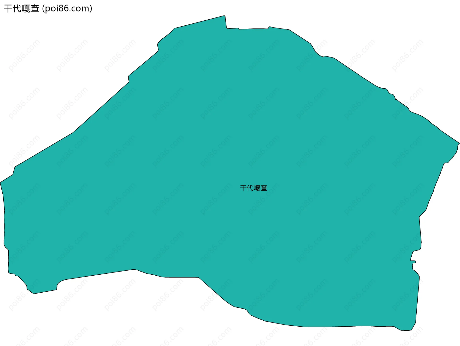 干代嘎查边界地图