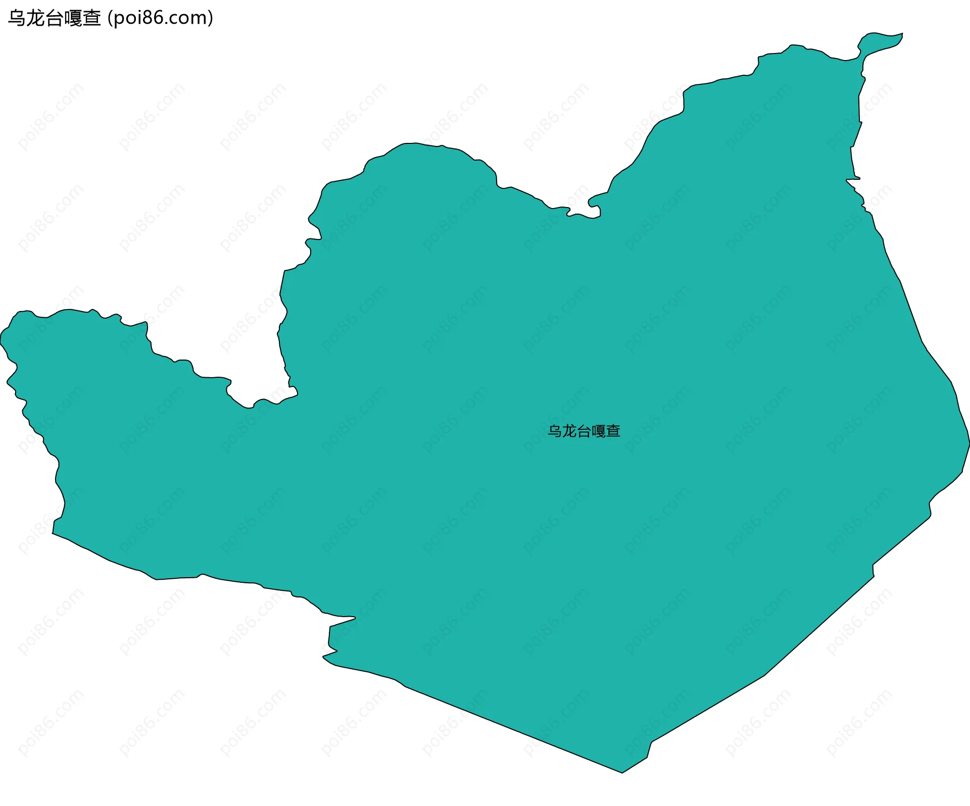 乌龙台嘎查边界地图