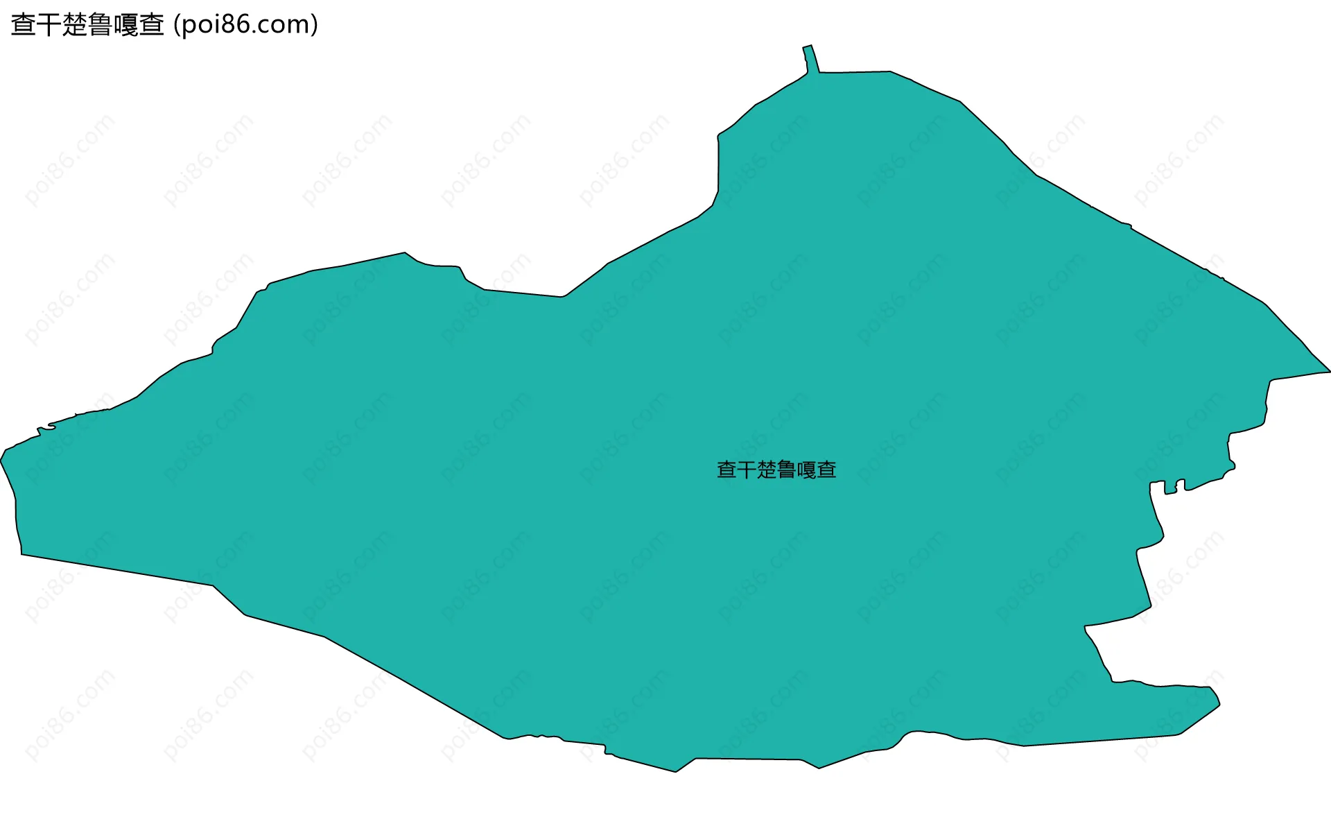 查干楚鲁嘎查边界地图