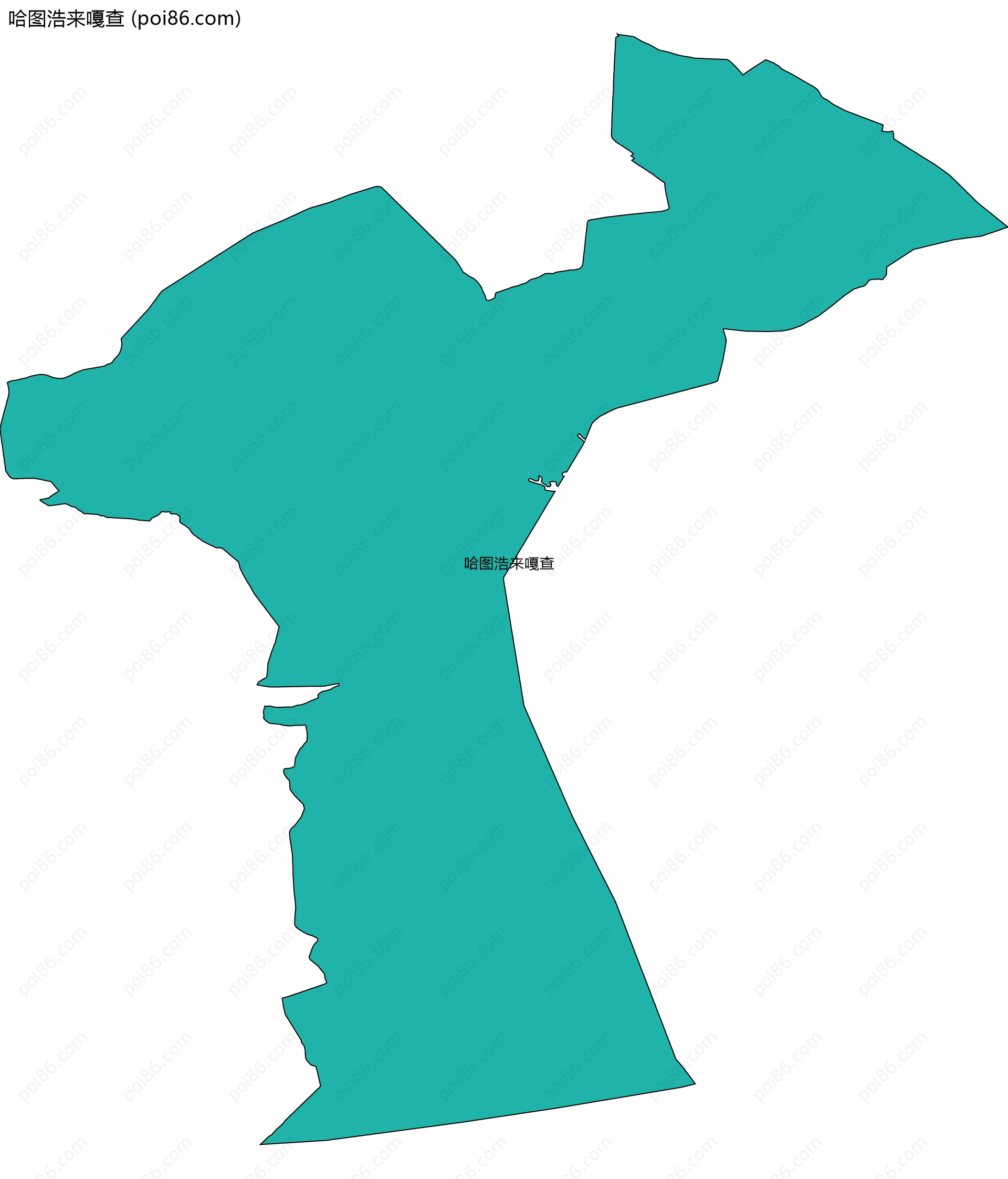 哈图浩来嘎查边界地图