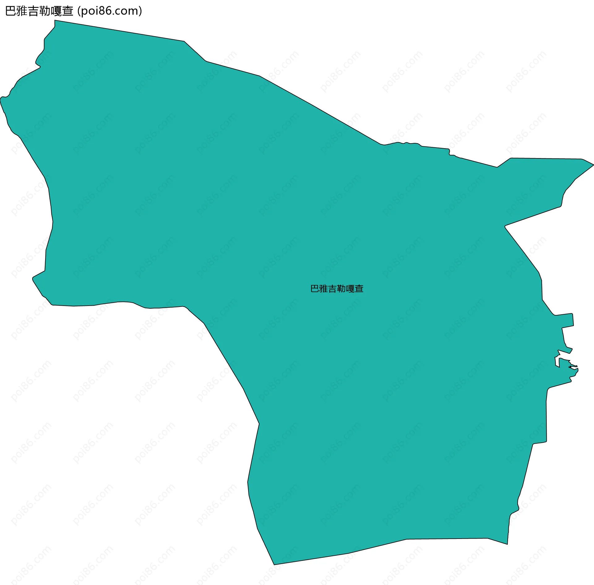 巴雅吉勒嘎查边界地图