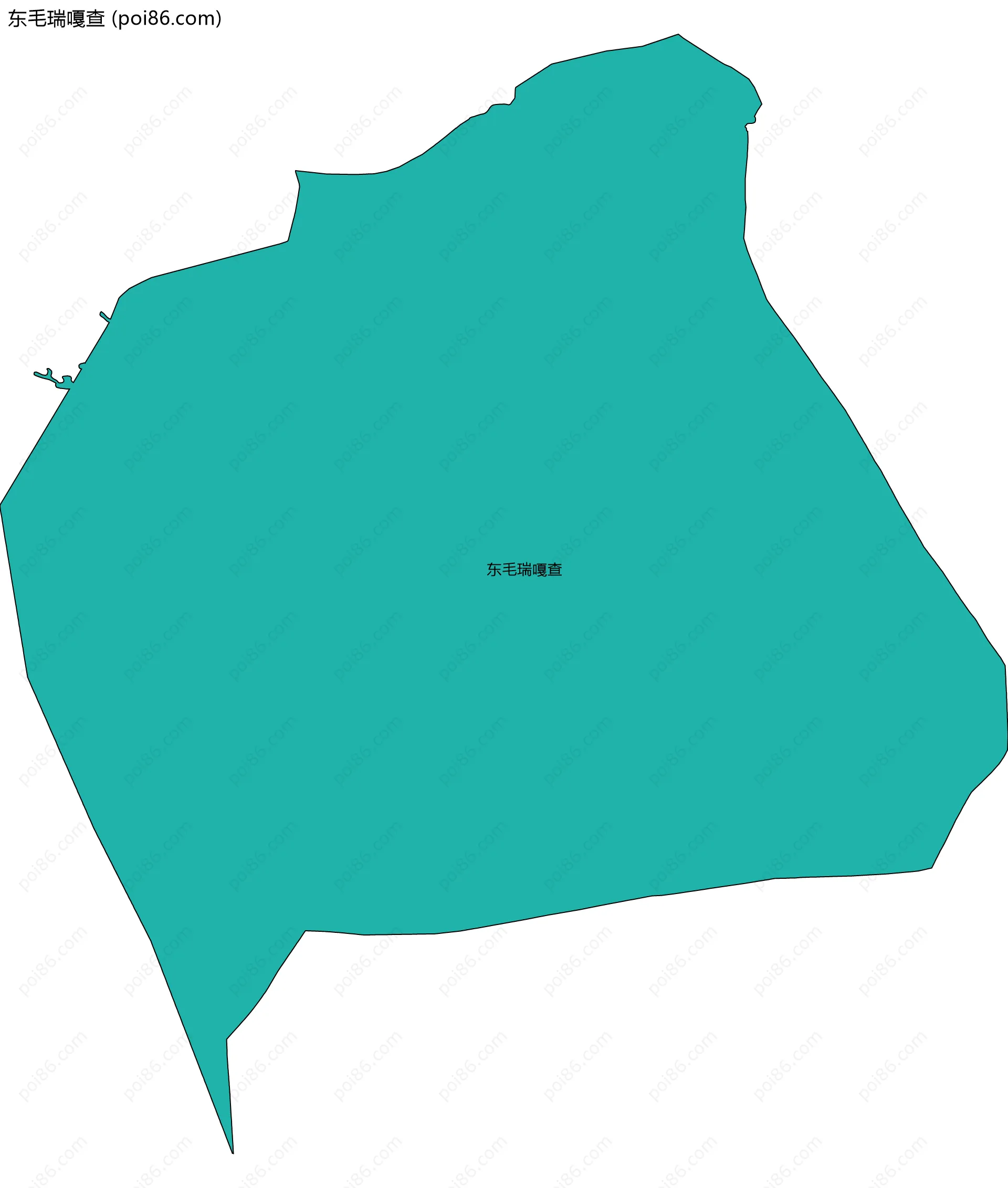 东毛瑞嘎查边界地图