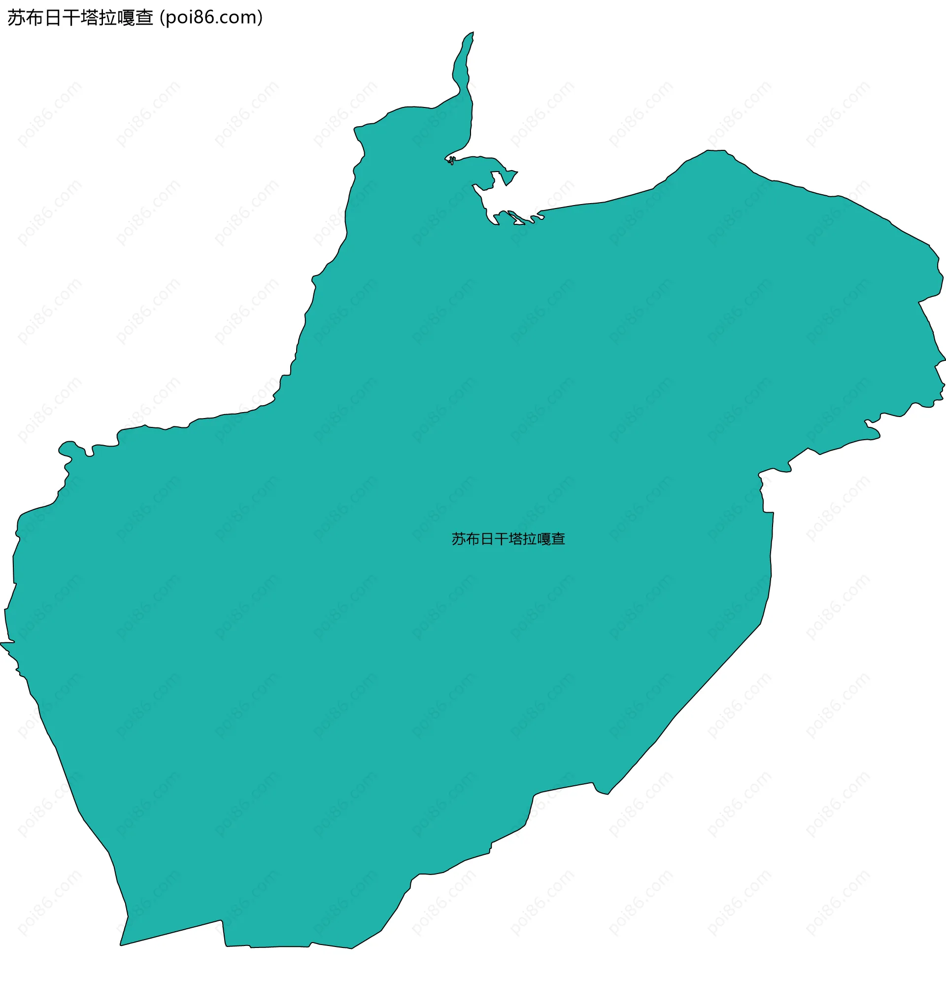苏布日干塔拉嘎查边界地图