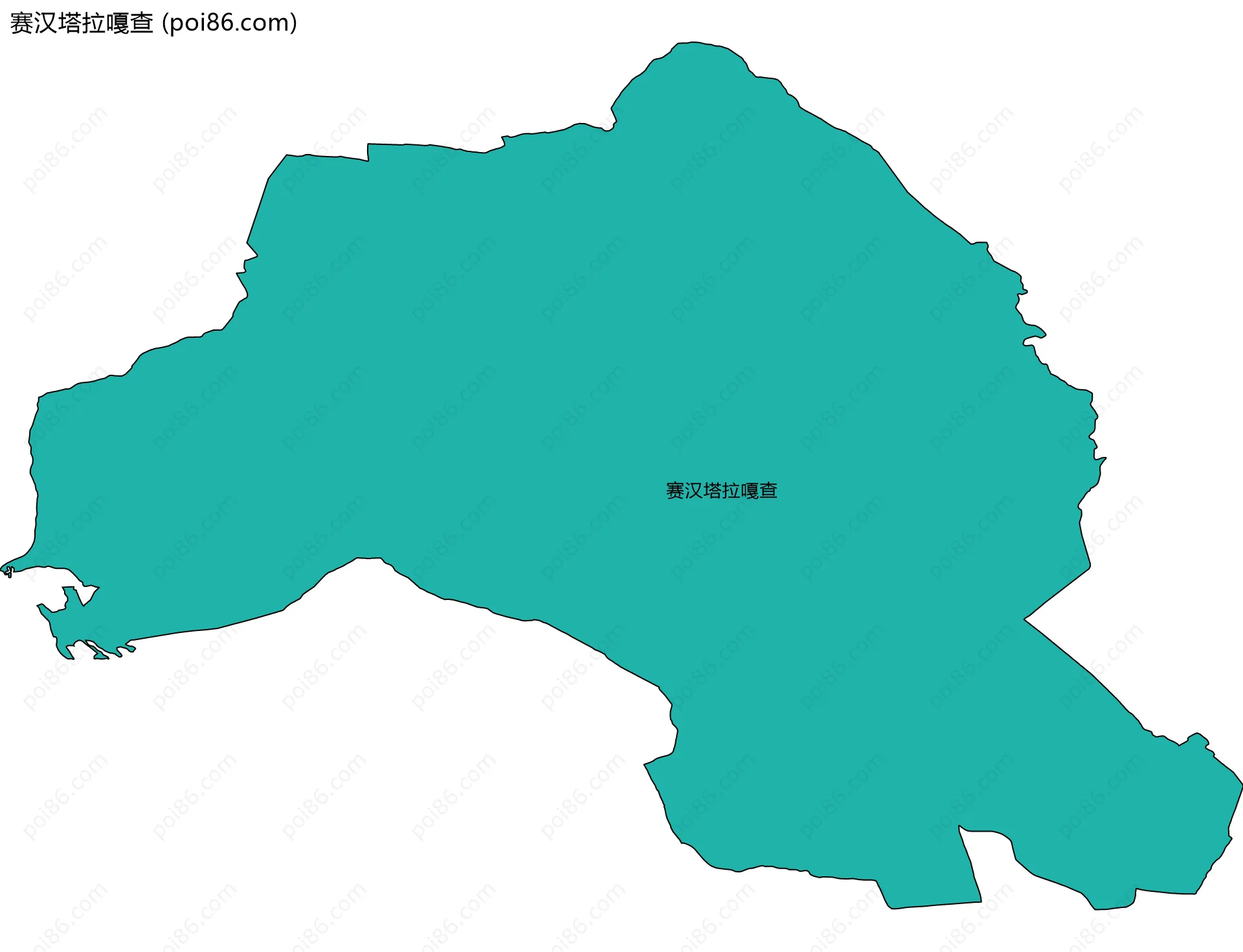 赛汉塔拉嘎查边界地图