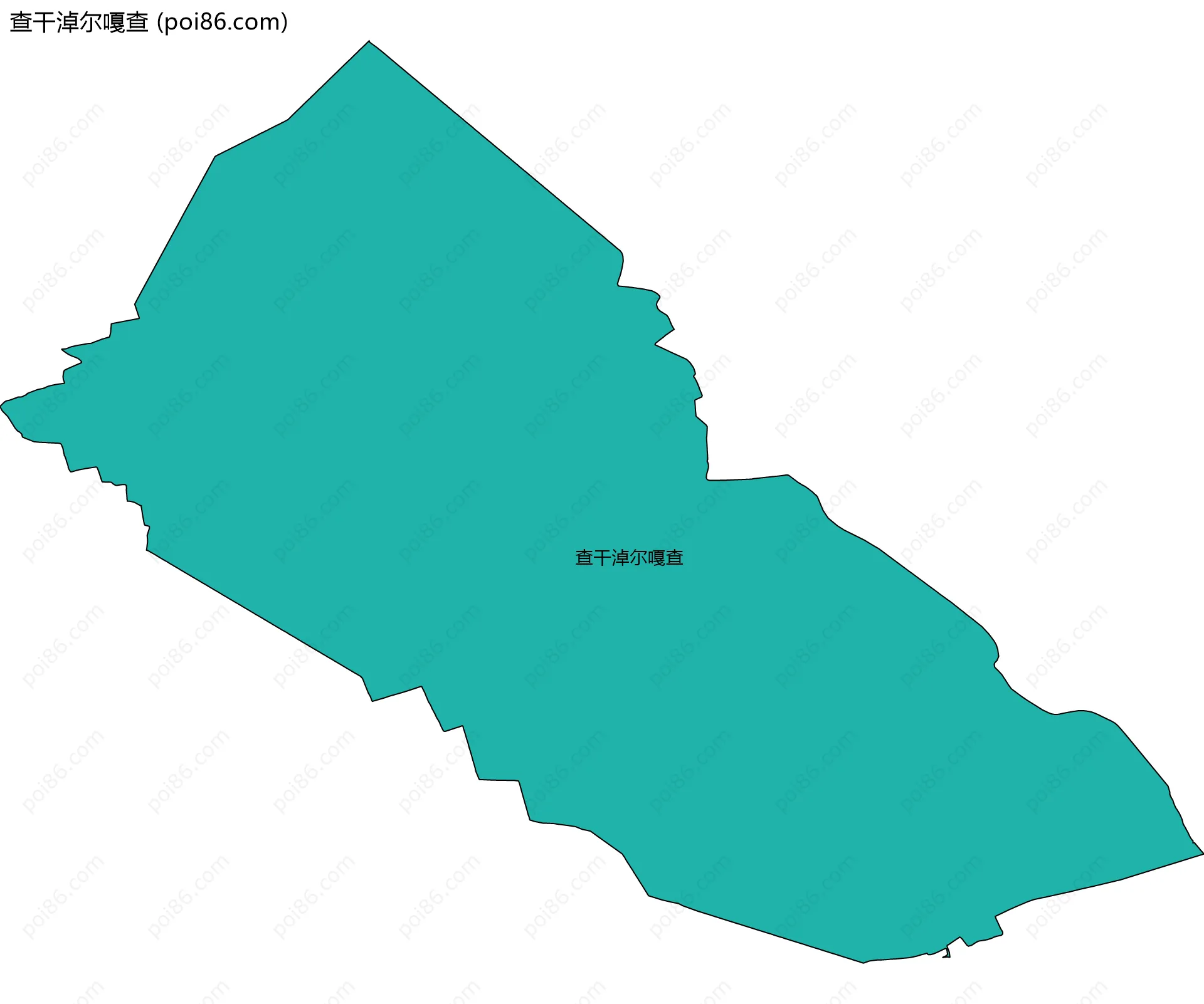 查干淖尔嘎查边界地图