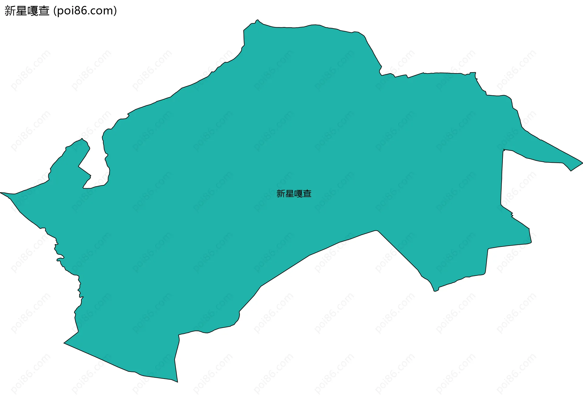 新星嘎查边界地图