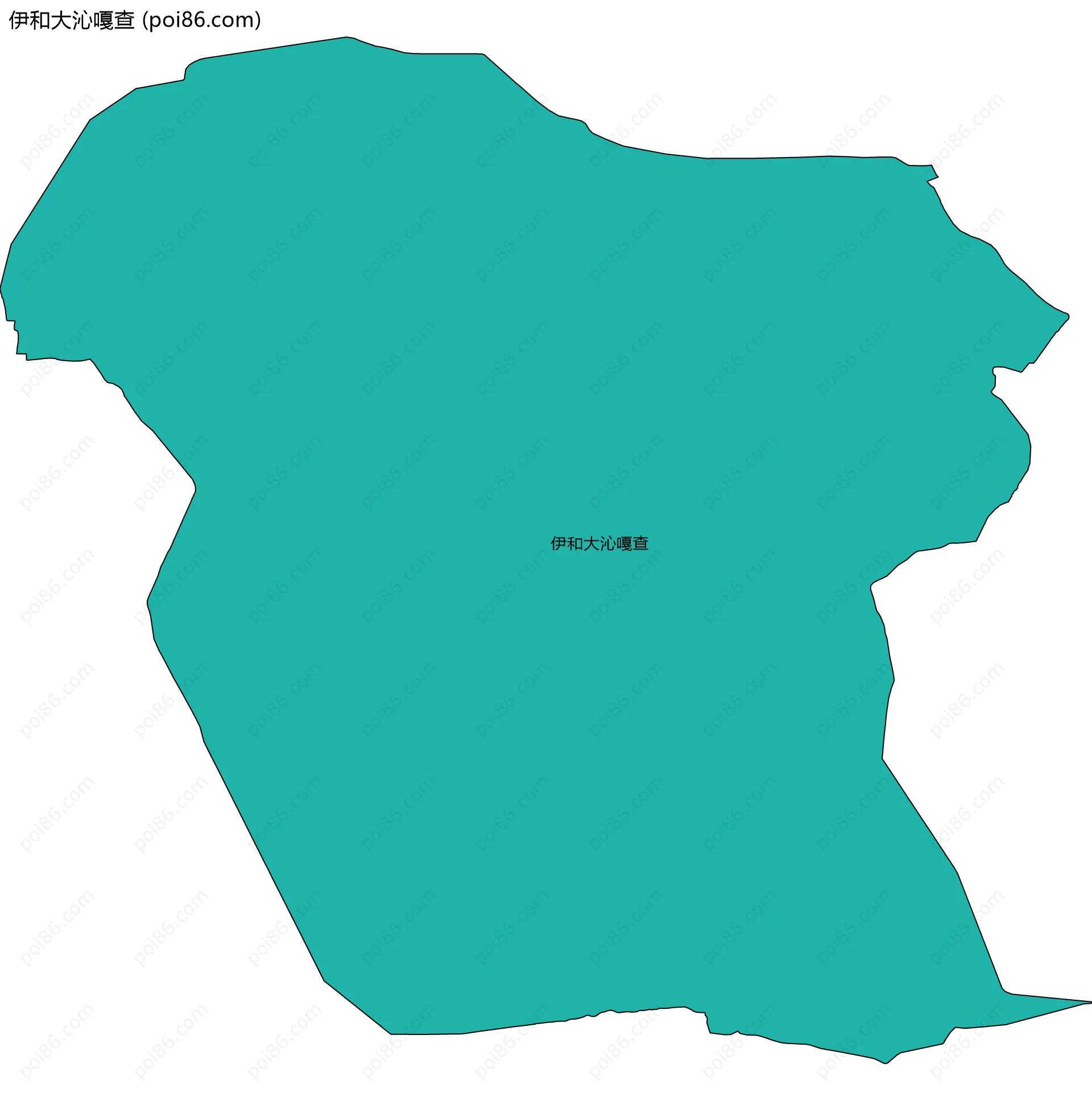 伊和大沁嘎查边界地图