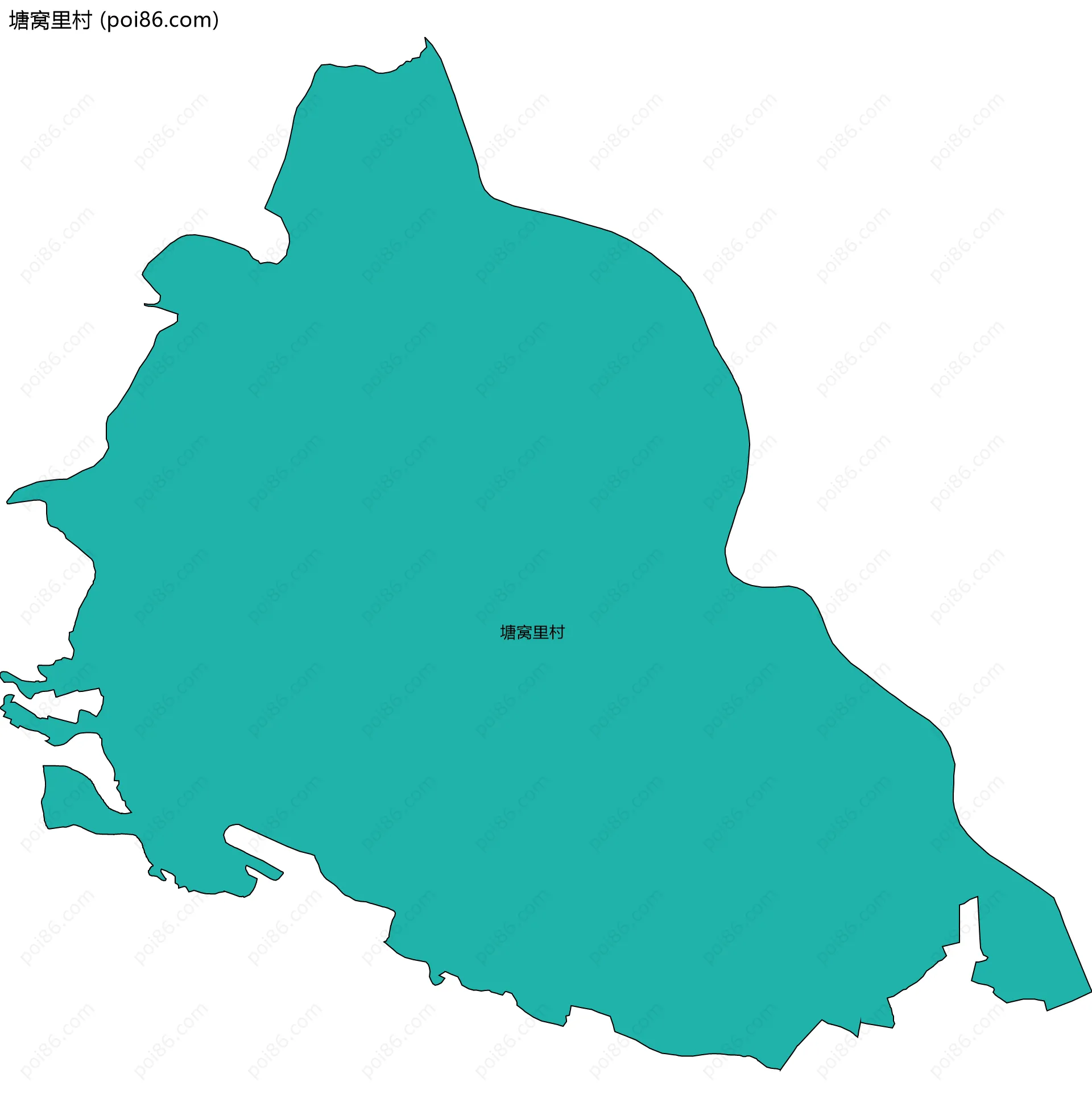 塘窝里村边界地图