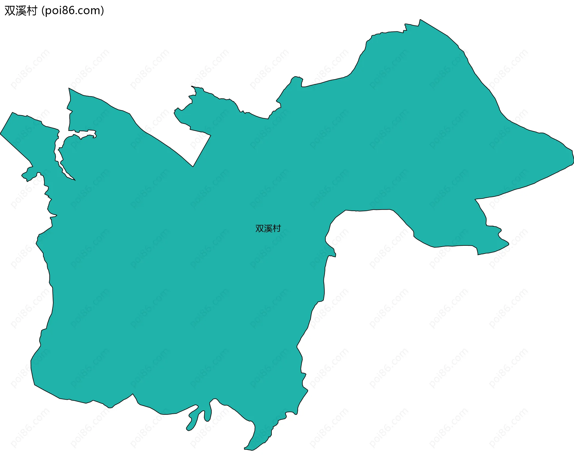 双溪村边界地图