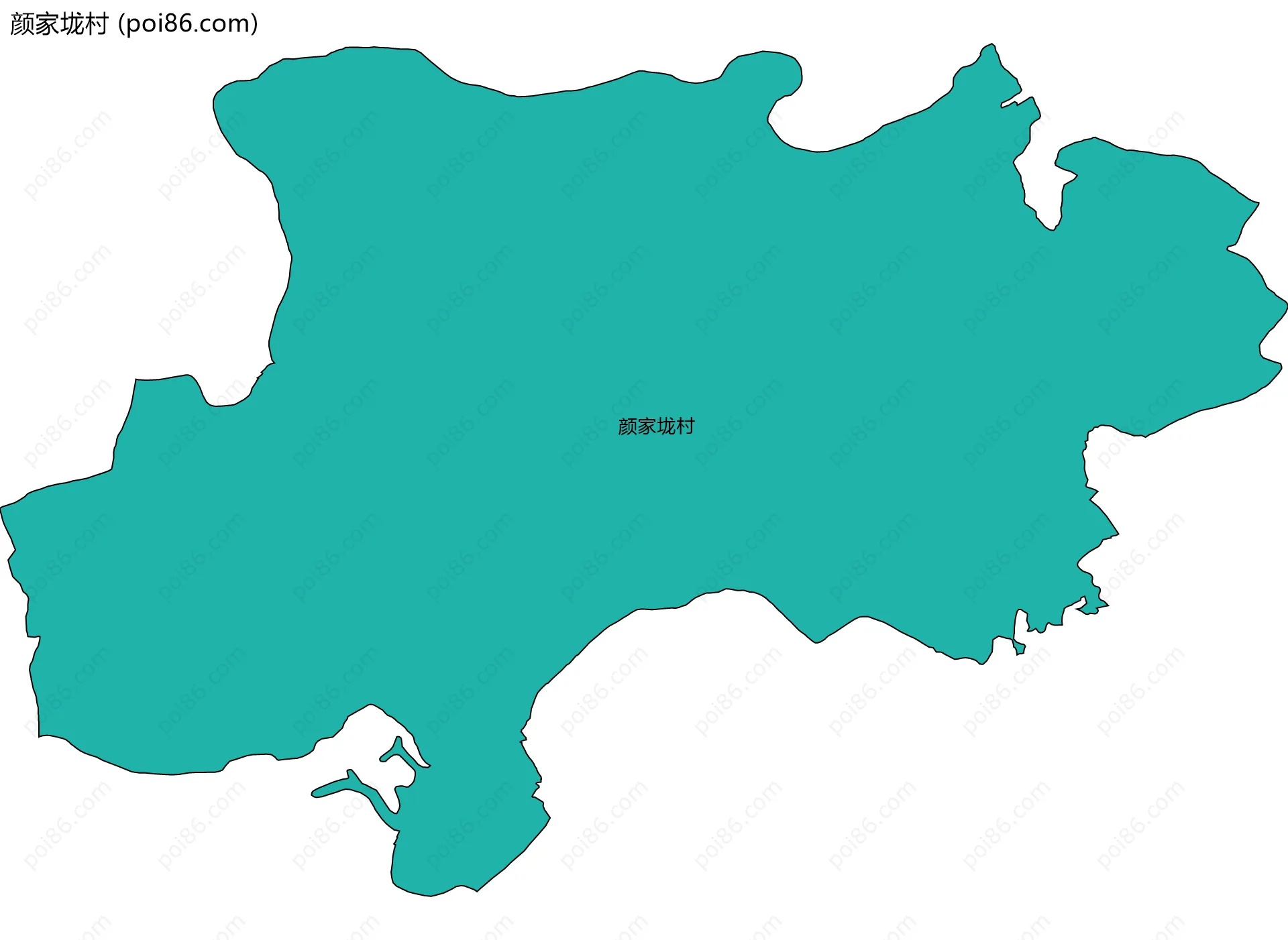 颜家垅村边界地图