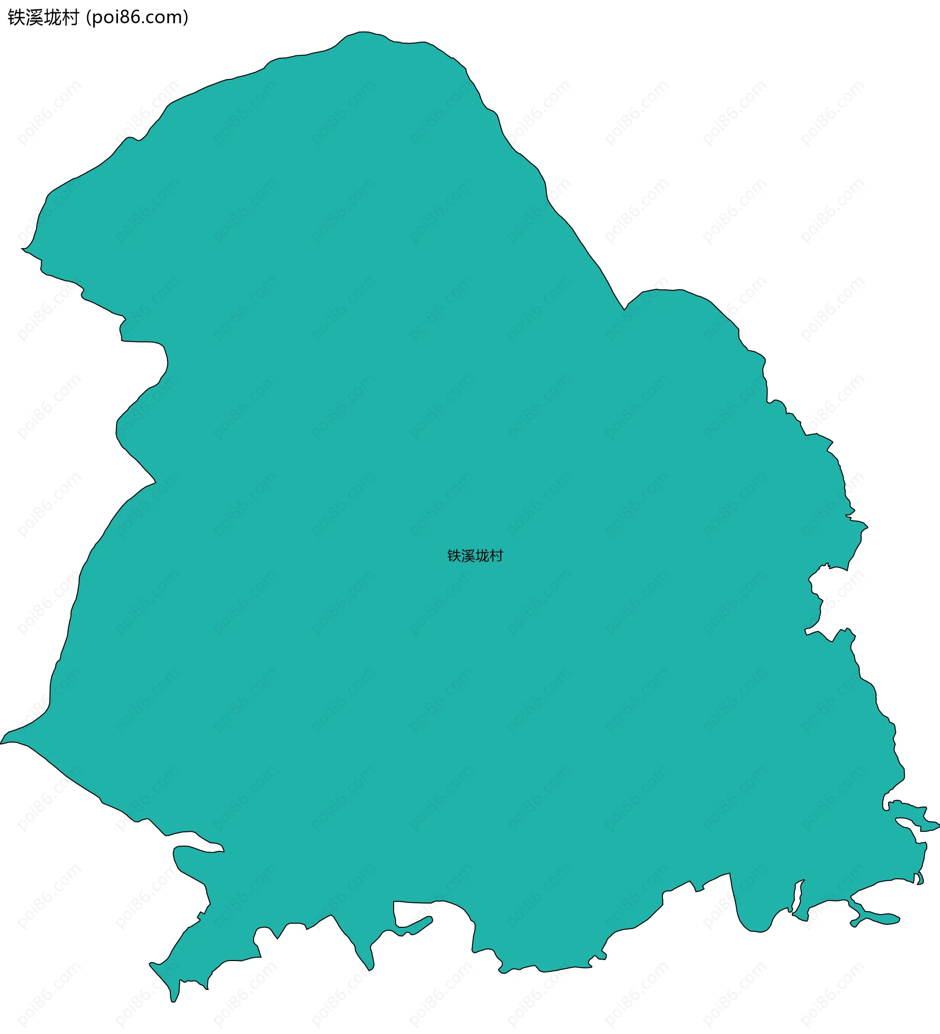 铁溪垅村边界地图