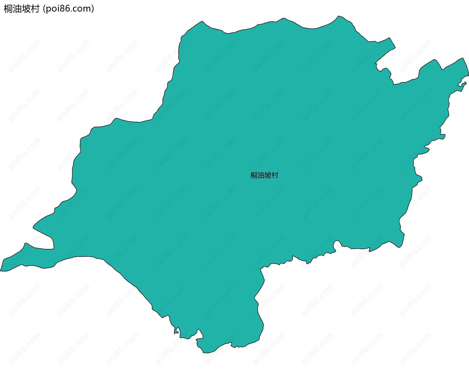 桐油坡村边界地图