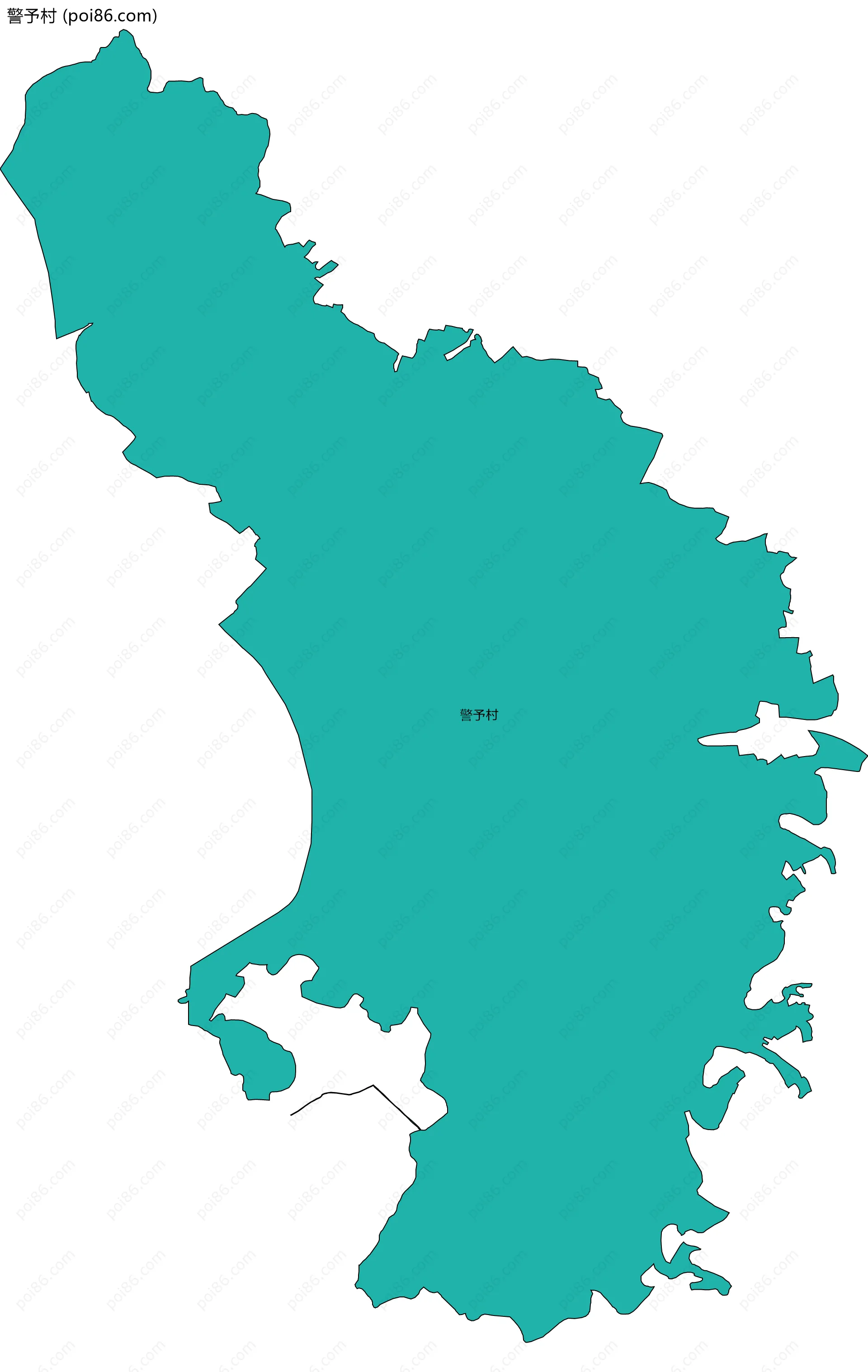 警予村边界地图