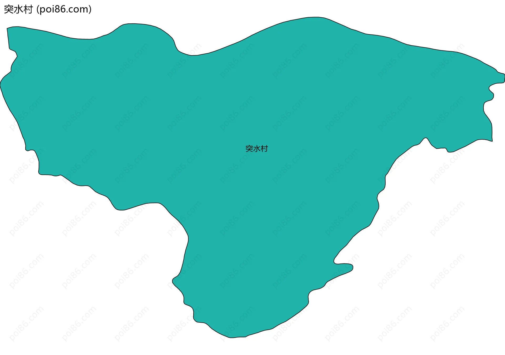 突水村边界地图